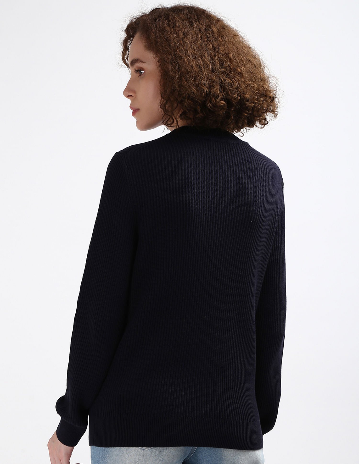 Tommy Hilfiger Embroidered Crest Crew Neck Sweater