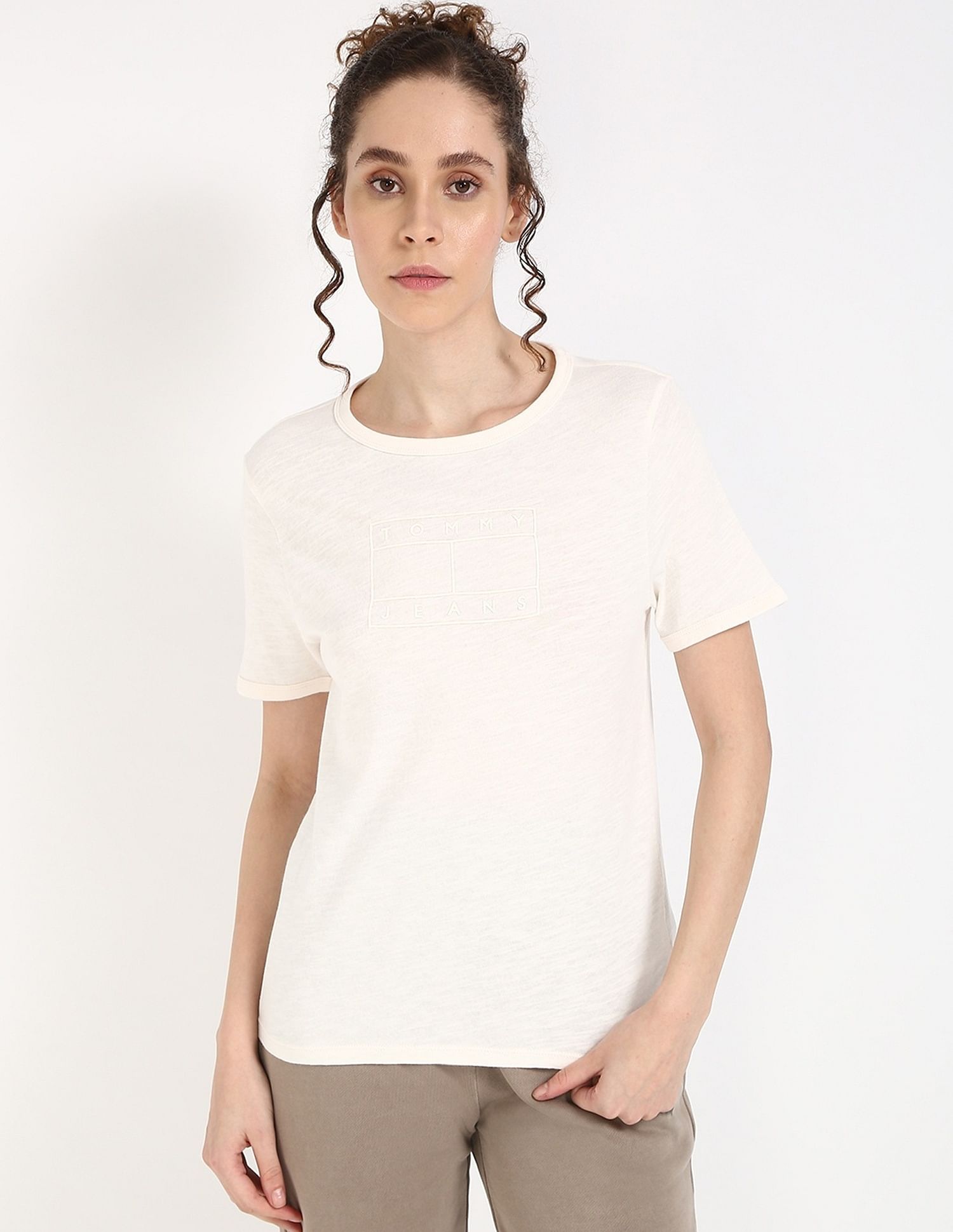 Tommy Hilfiger Logo Regular-Fit Cotton T-Shirt