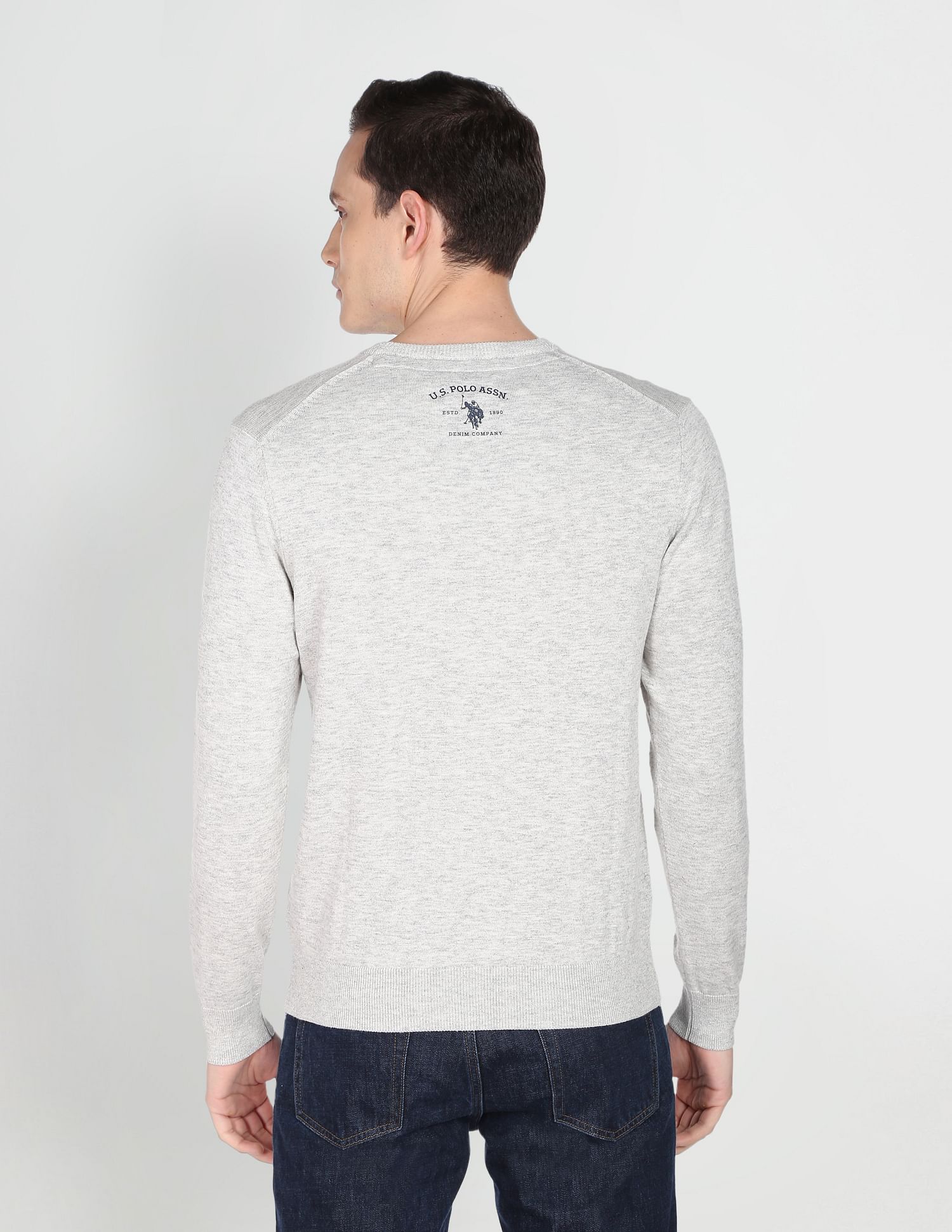 U.S. Polo Assn. Denim Co. Crew Neck Graphic Print Sweater