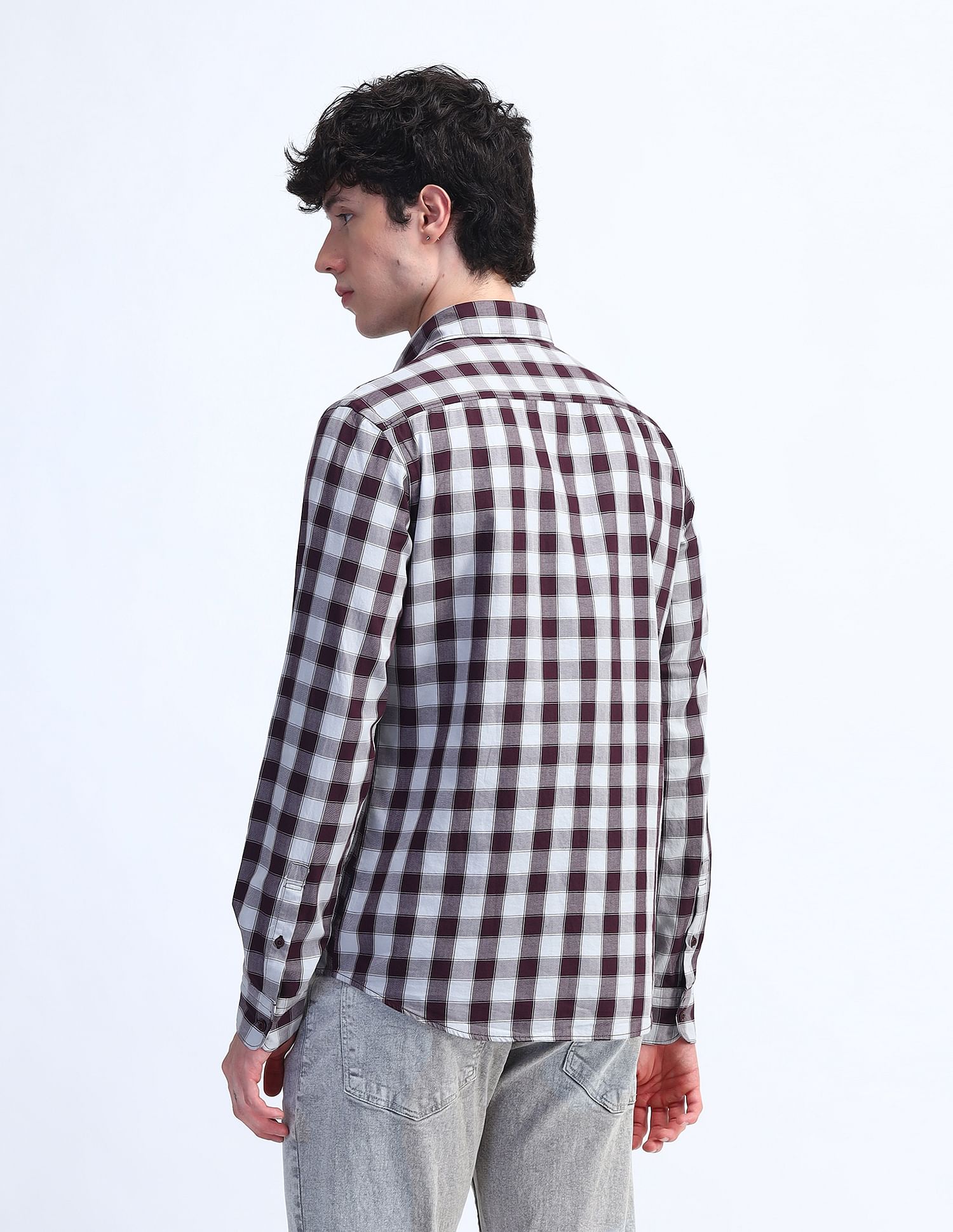 Flying Machine Slim Fit Checked Shirt