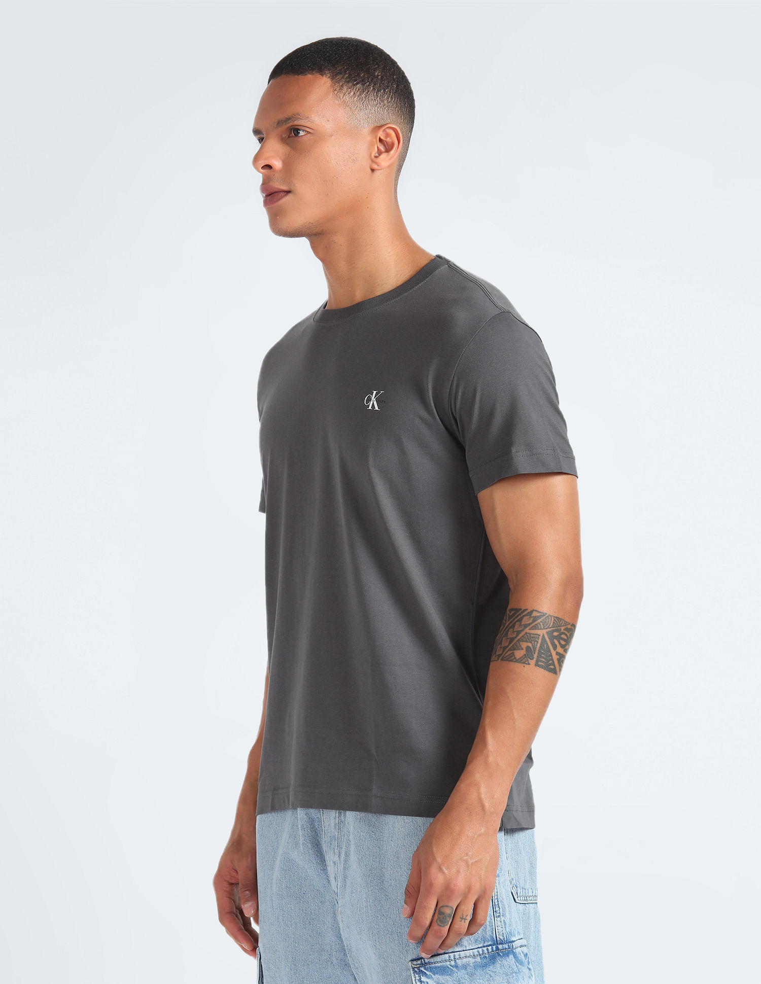 Buy Calvin Klein Jeans Regenrative Cotton Monologo T-Shirt
