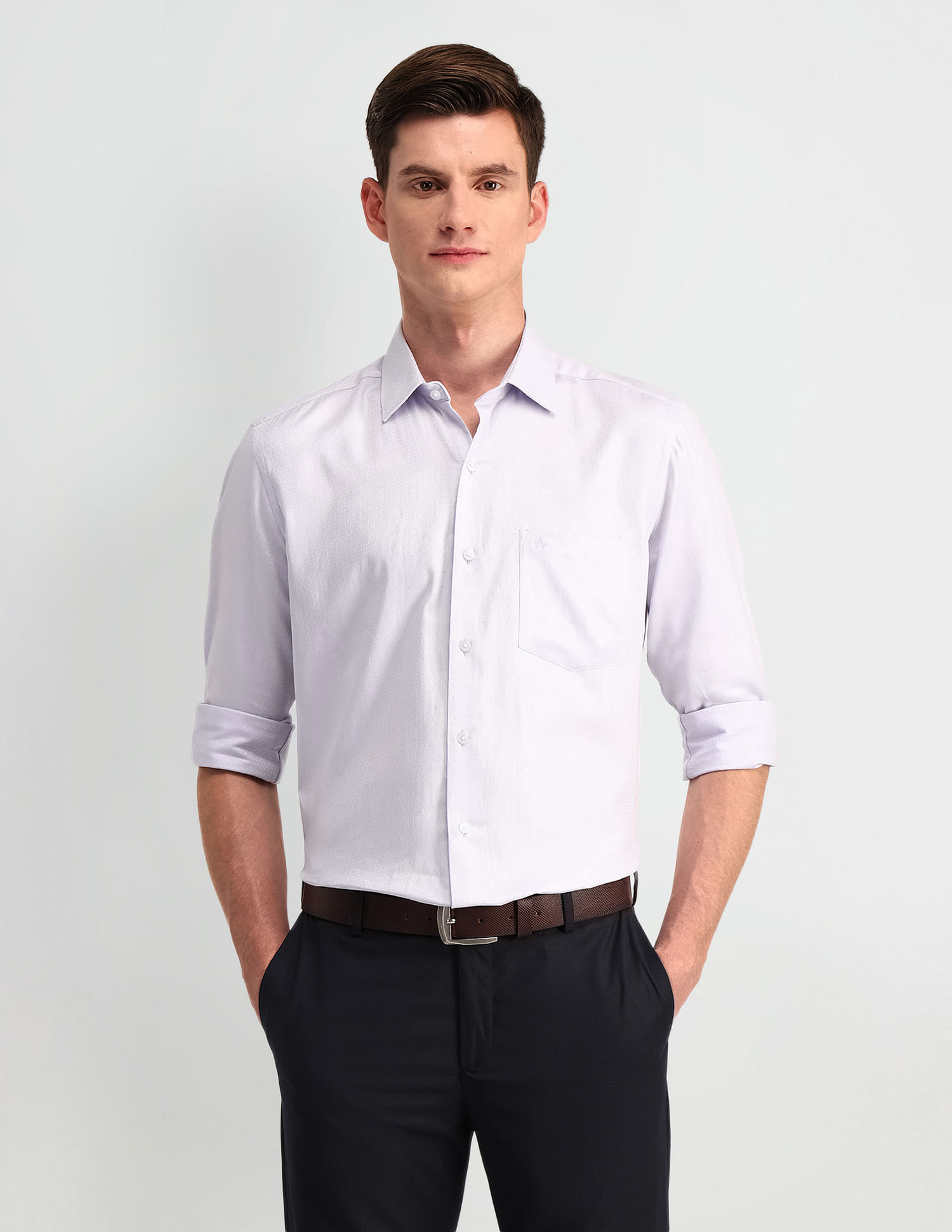 Arrow Manhattan Slim Fit Cotton Shirt