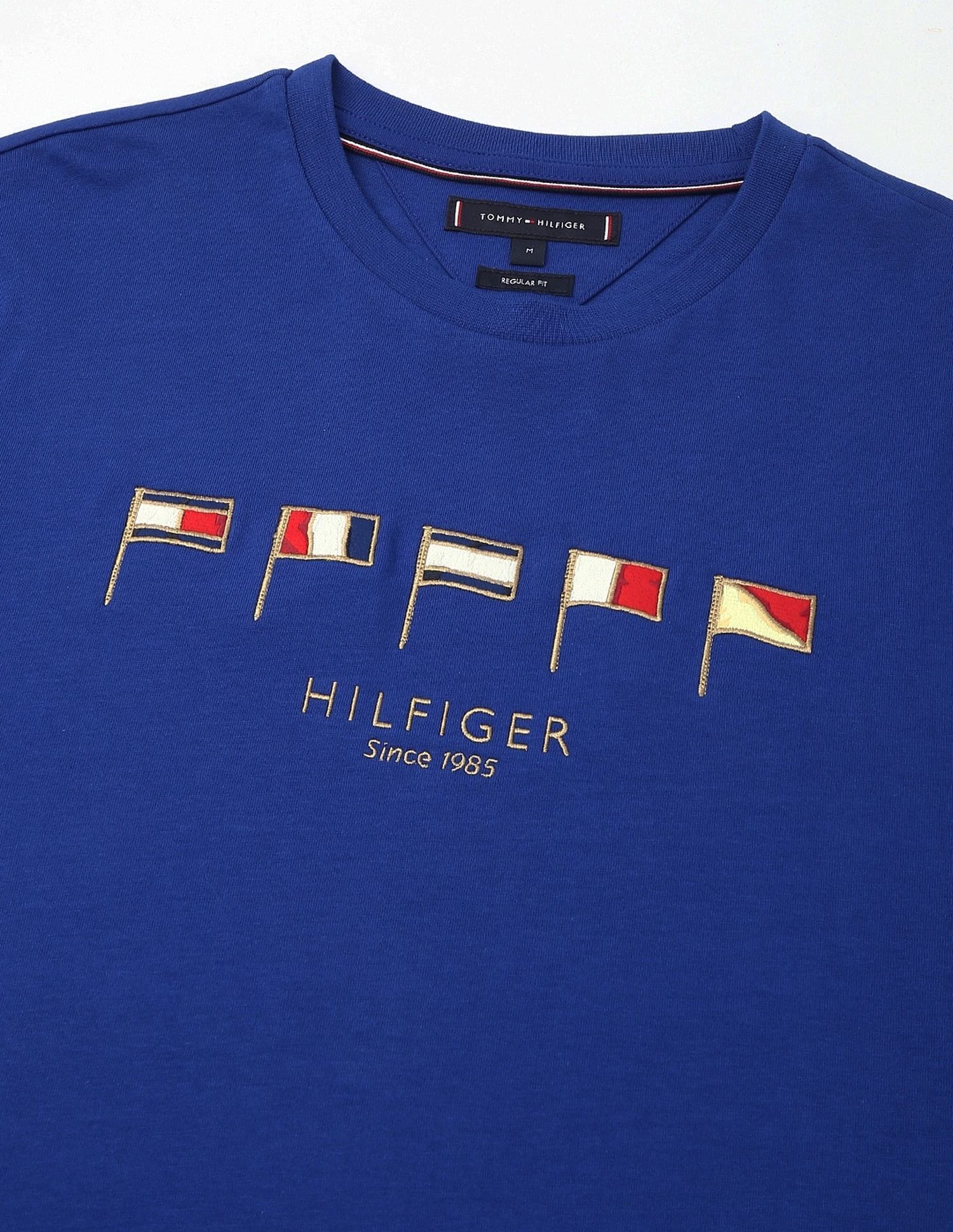 Tommy Hilfiger Embroidered Logo Regular-Fit Cotton T-Shirt