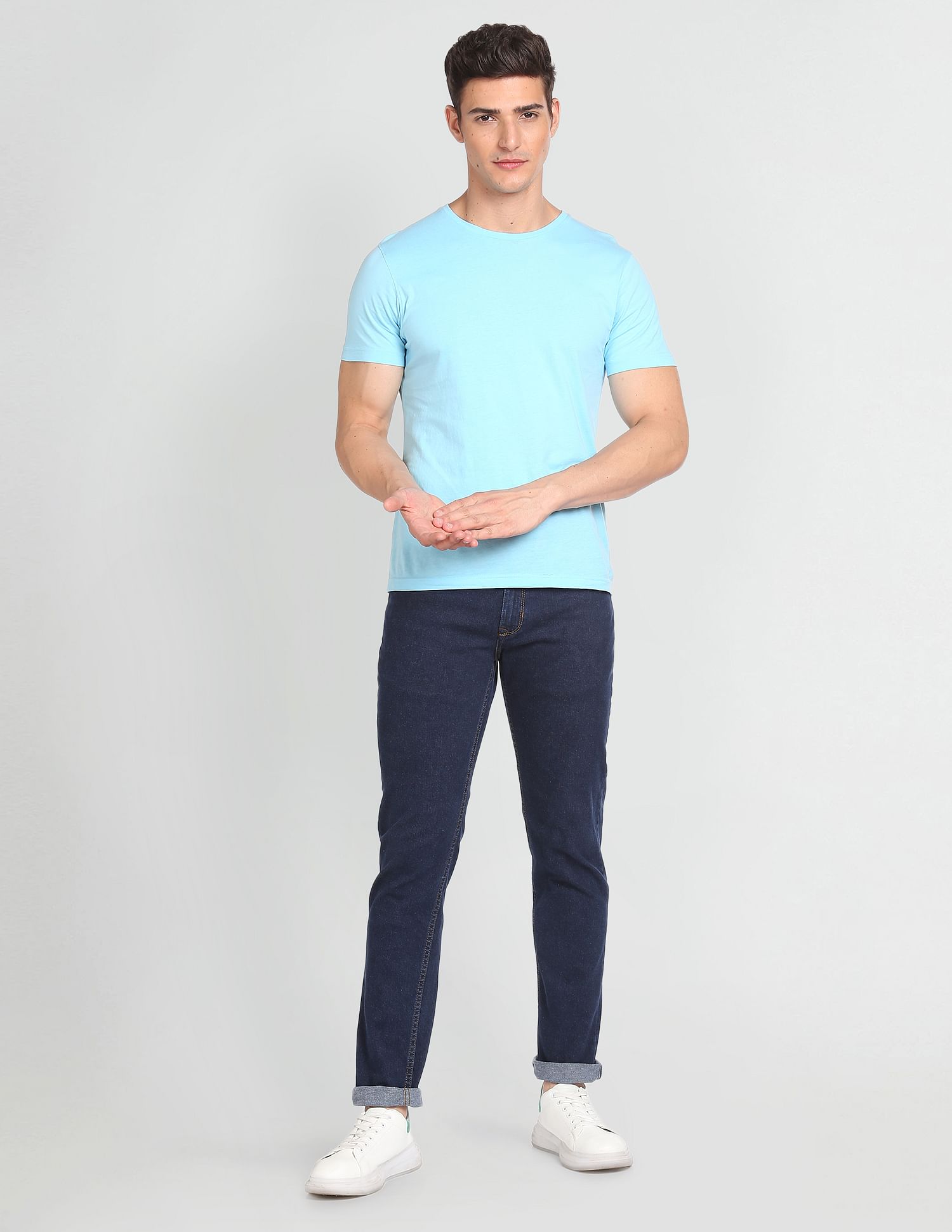 Flying Machine Freddie Slim Straight Fit Rinsed Jeans