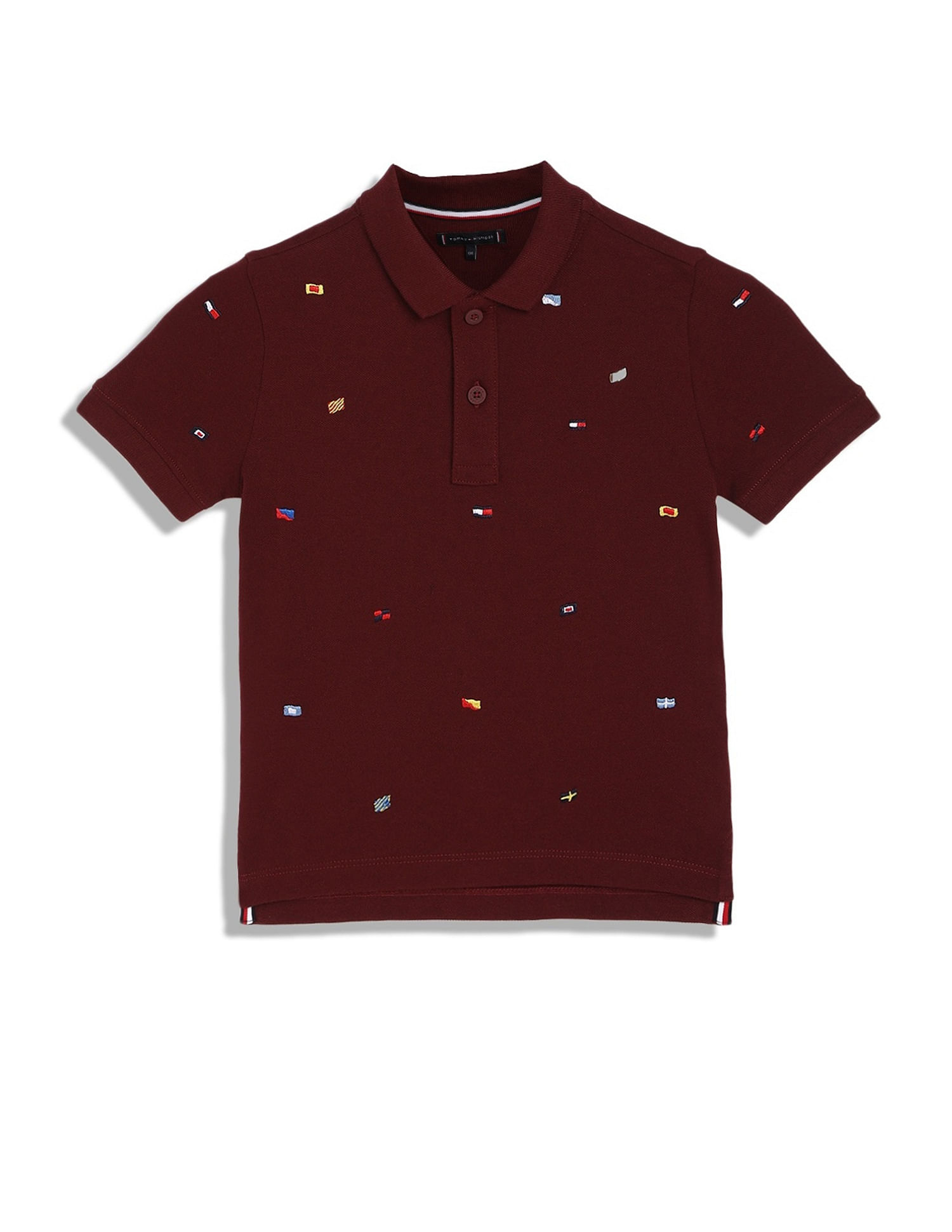 Tommy Hilfiger Kids Boys Embroidered Regular-Fit Cotton Polo T-Shirt
