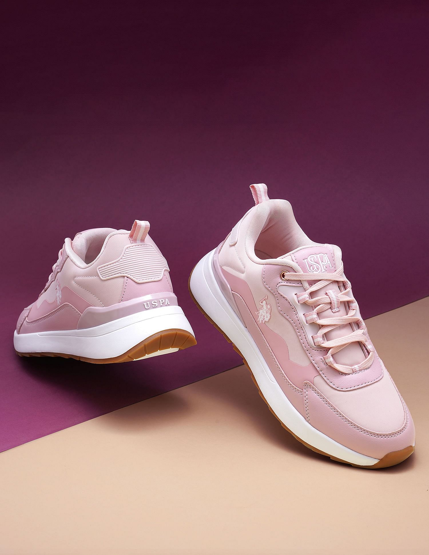 U.S. Polo Assn. Women Colour Block Cassey Sneakers