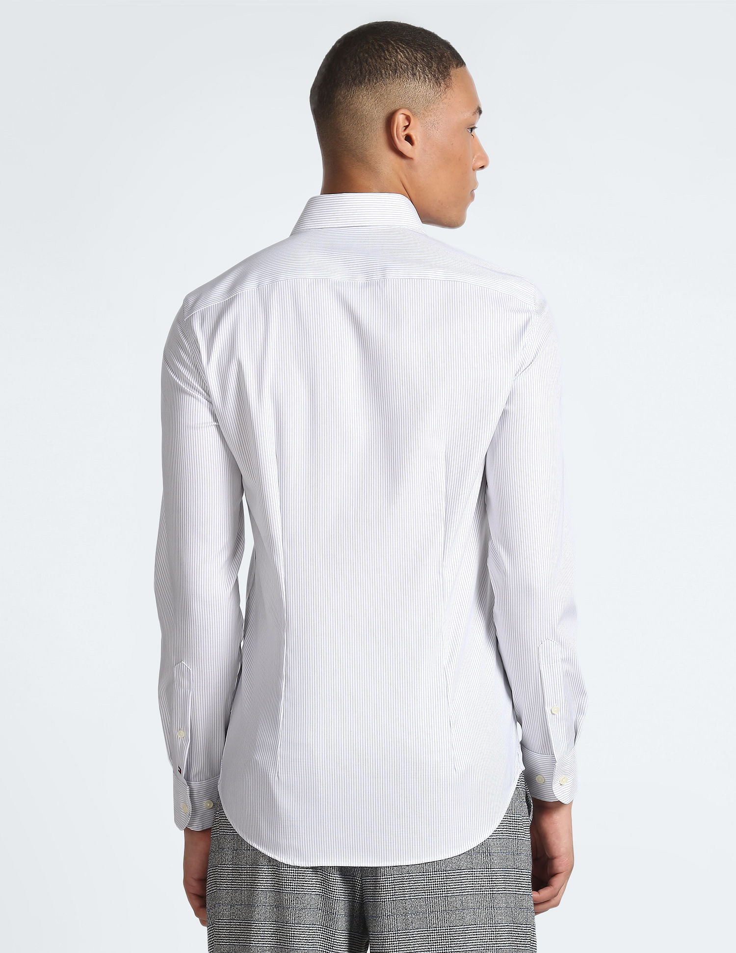 Tommy Hilfiger Flex Collar Pinstripe Slim Fit Shirt