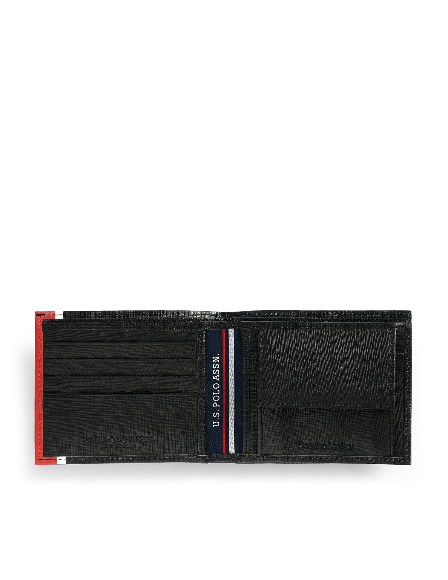 U.S. Polo Assn. Bi-Fold Vertical Stripe Wallet