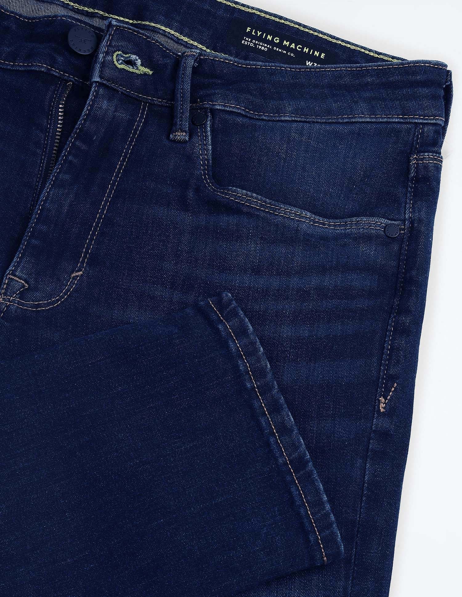 Flying Machine Michael Slim Tapered Stone Wash Jeans