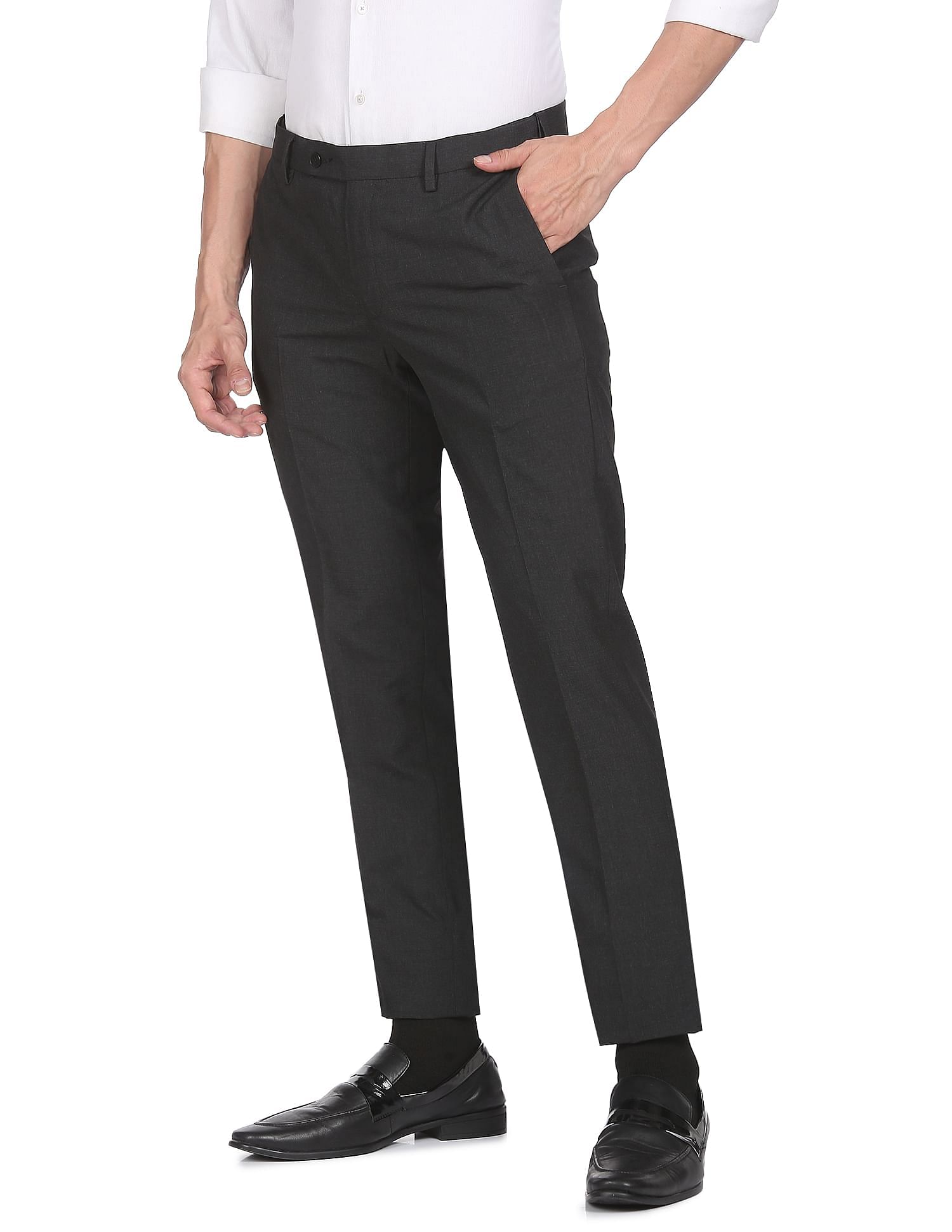 Buy Arrow Newyork Super Slim Fit Autoflex Trousers - NNNOW.com-demhanvico.com.vn