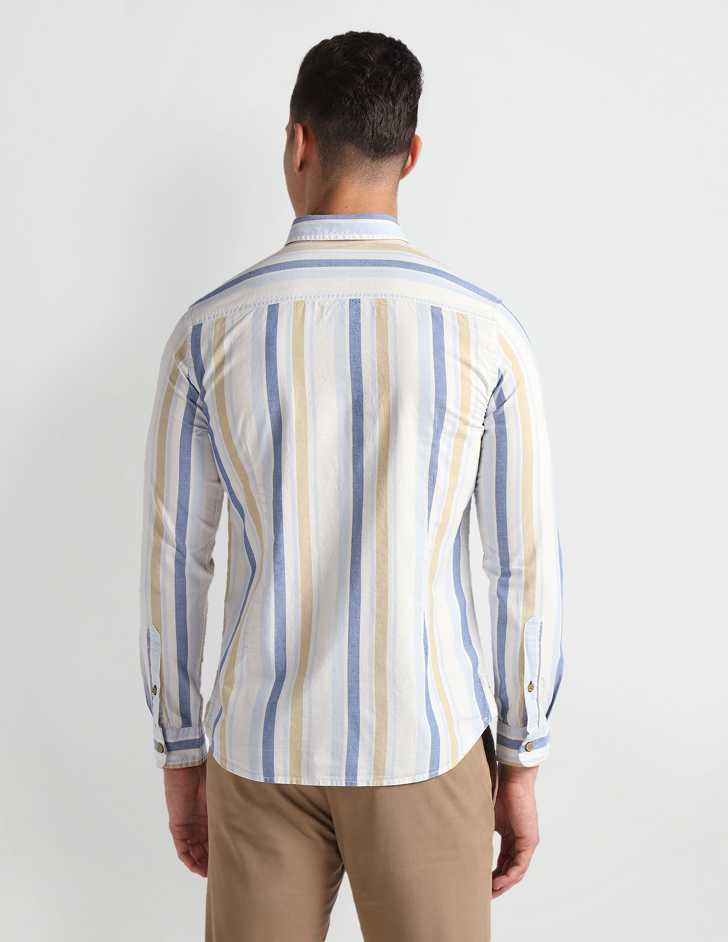 U.S. Polo Assn. Denim Co. Vertical Stripe Slim Fit Shirt