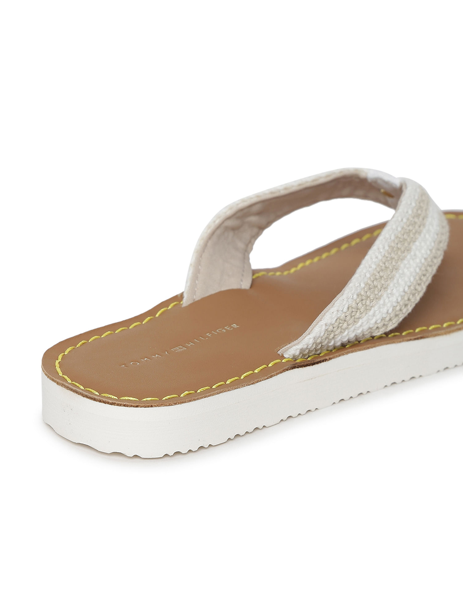 Tommy hilfiger outlet flip flops gold