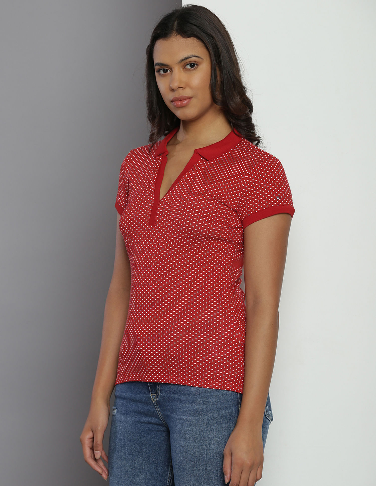 Tommy Hilfiger Slim Fit Zumba Polka Polo Shirt