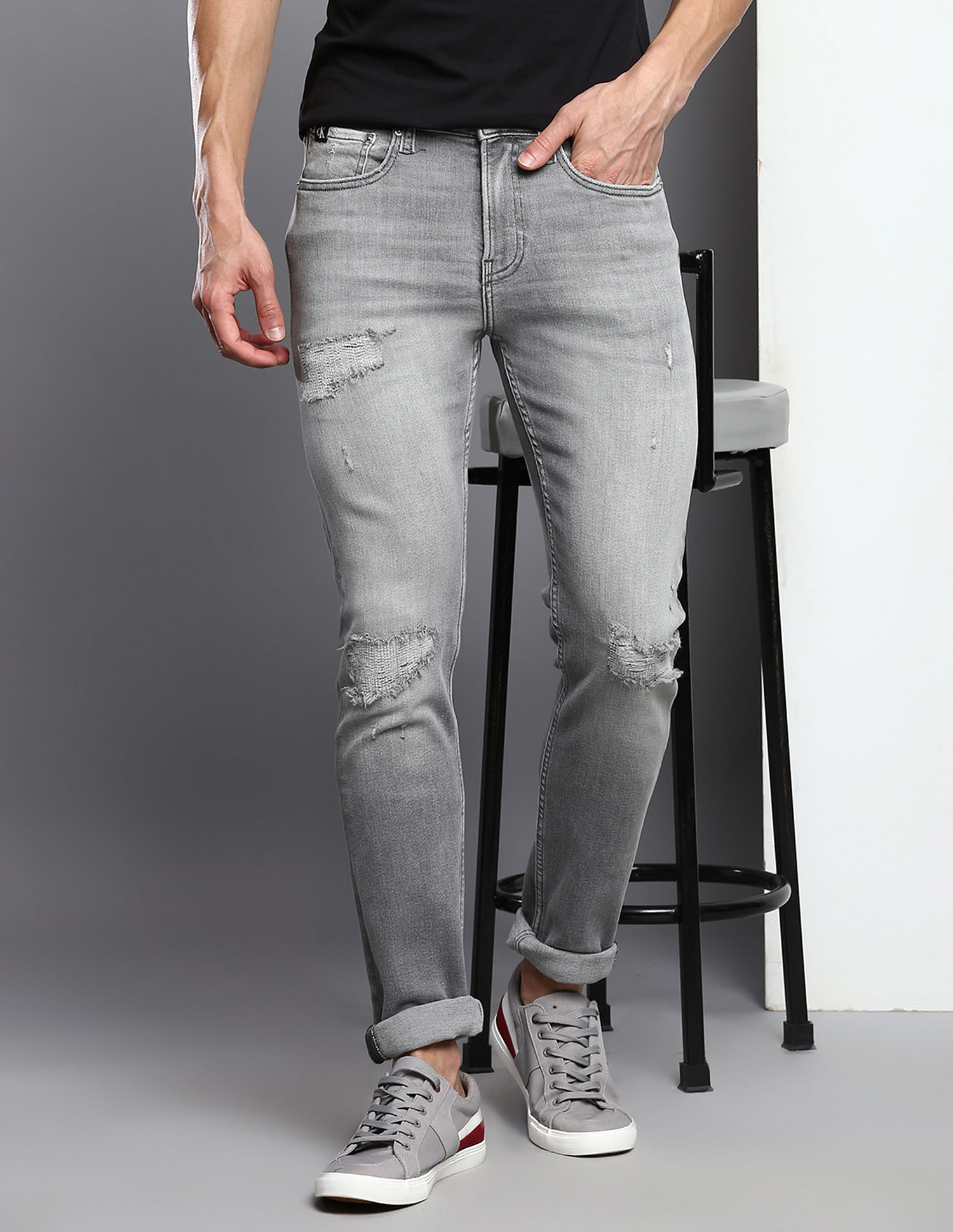 Buy Calvin Klein Jeans Stone Wash Skinny Fit Jeans 