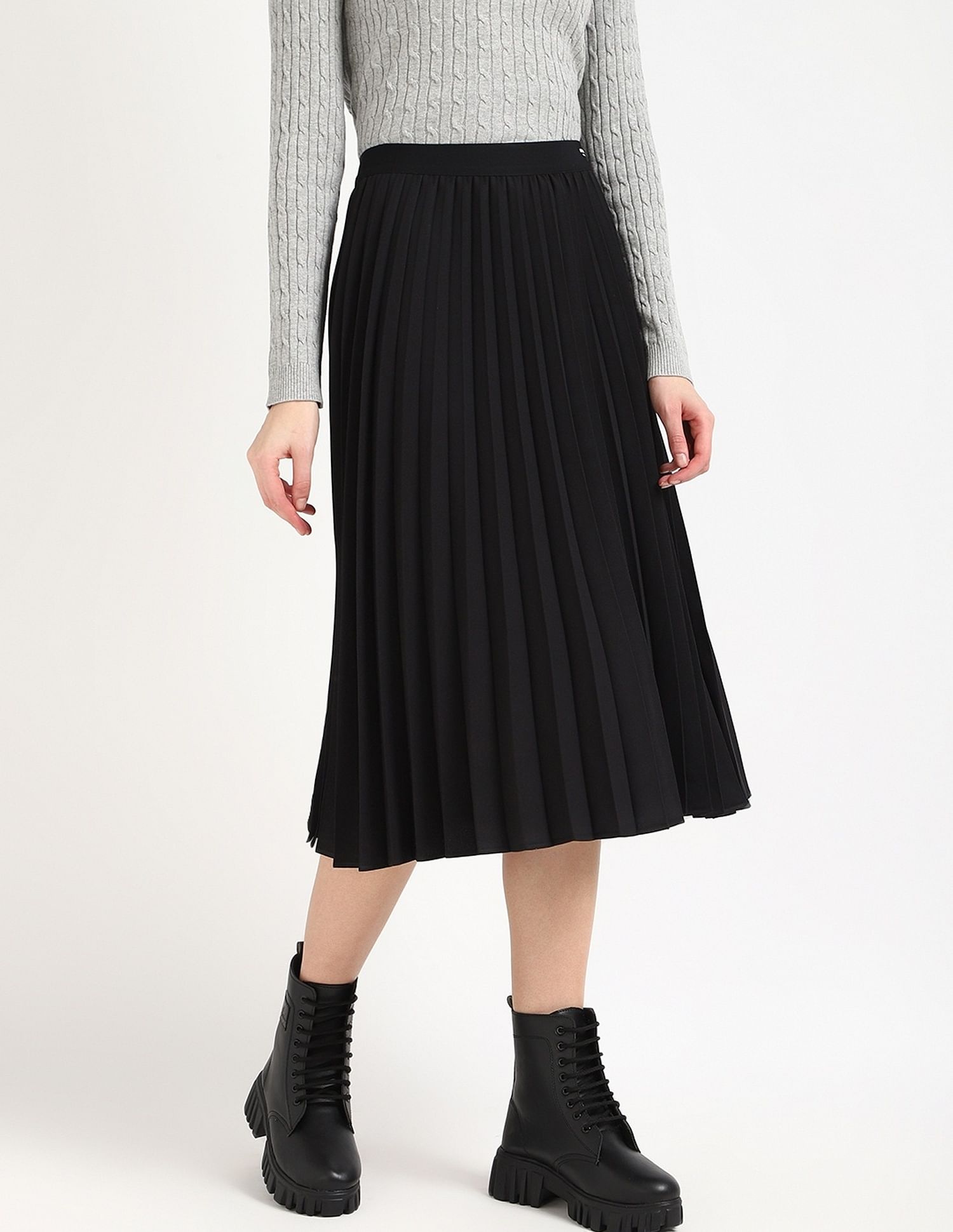 Tommy Hilfiger Regular-Fit Solid High-Rise Skirt