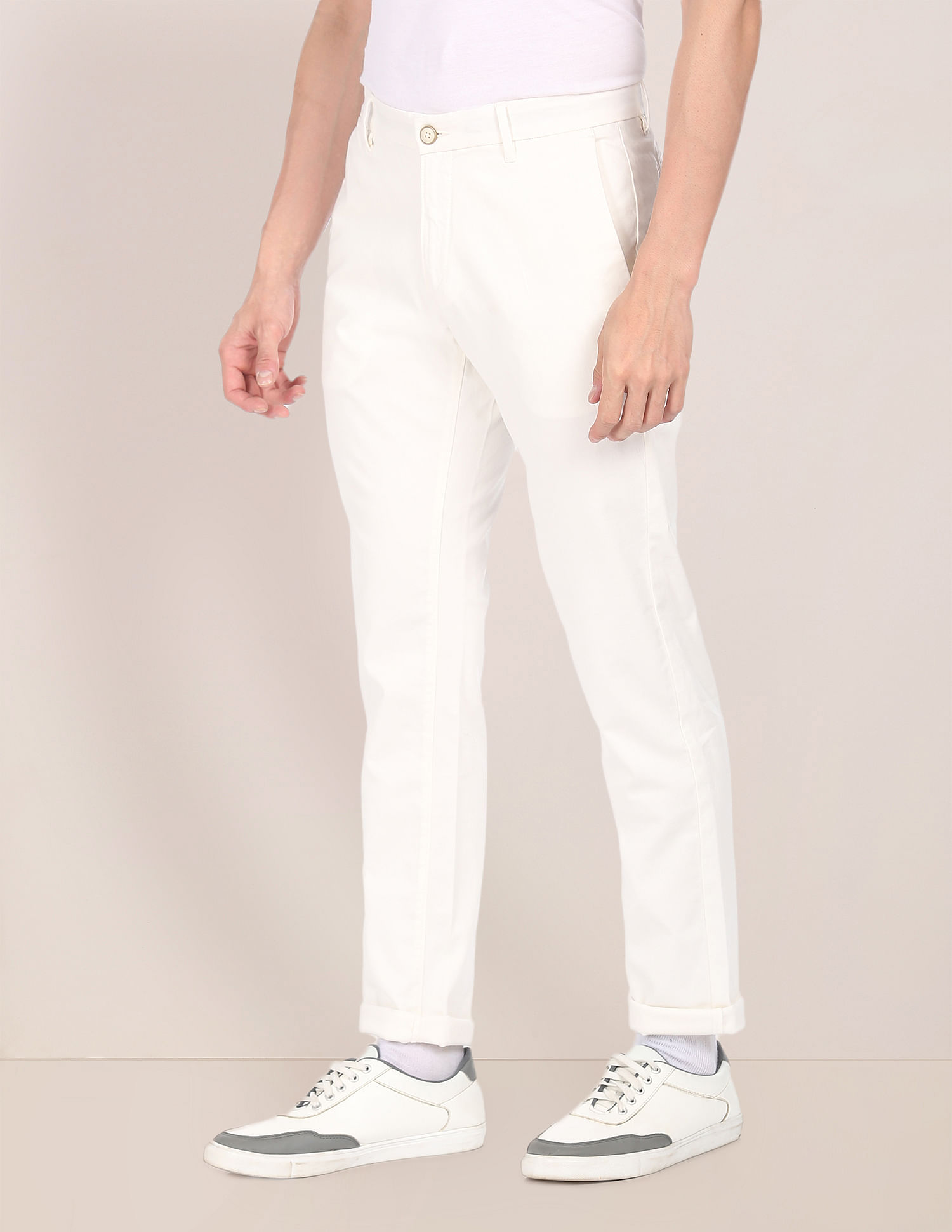 U.S. Polo Assn. Textured Denver Fit Casual Trousers