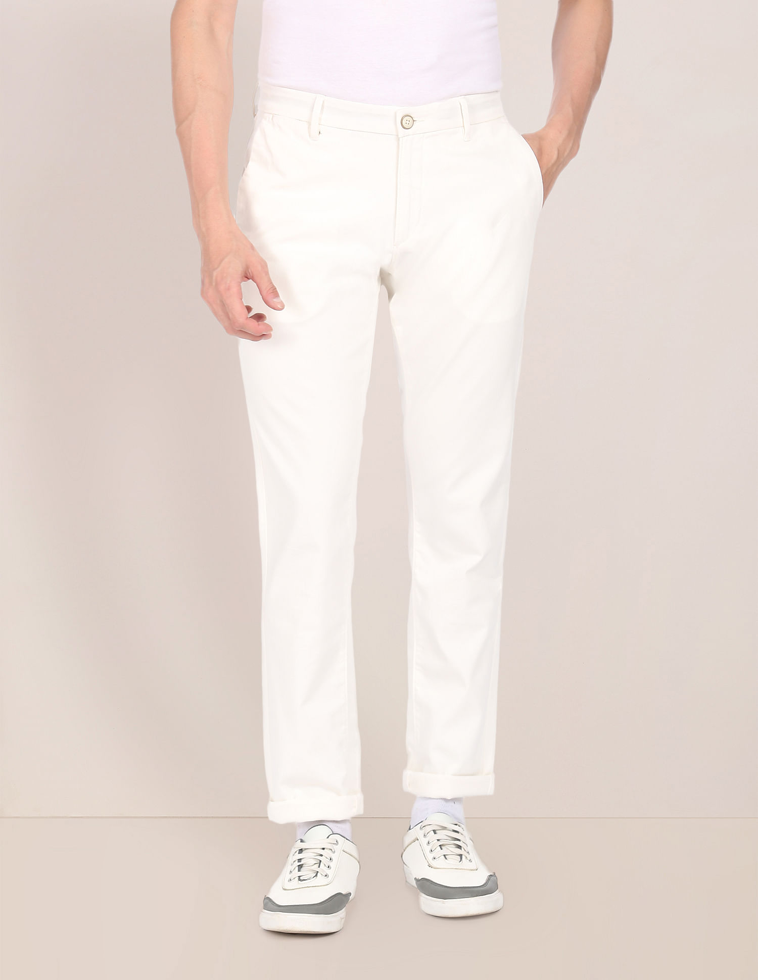 U.S. Polo Assn. Textured Denver Fit Casual Trousers