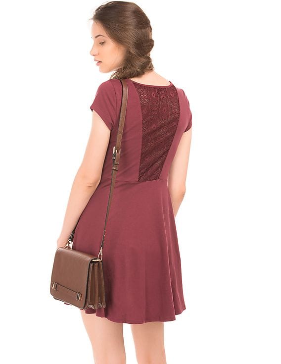 dress with faux leather Pilar Vegan Leather Tie-Front Dress Black / Regular / XS