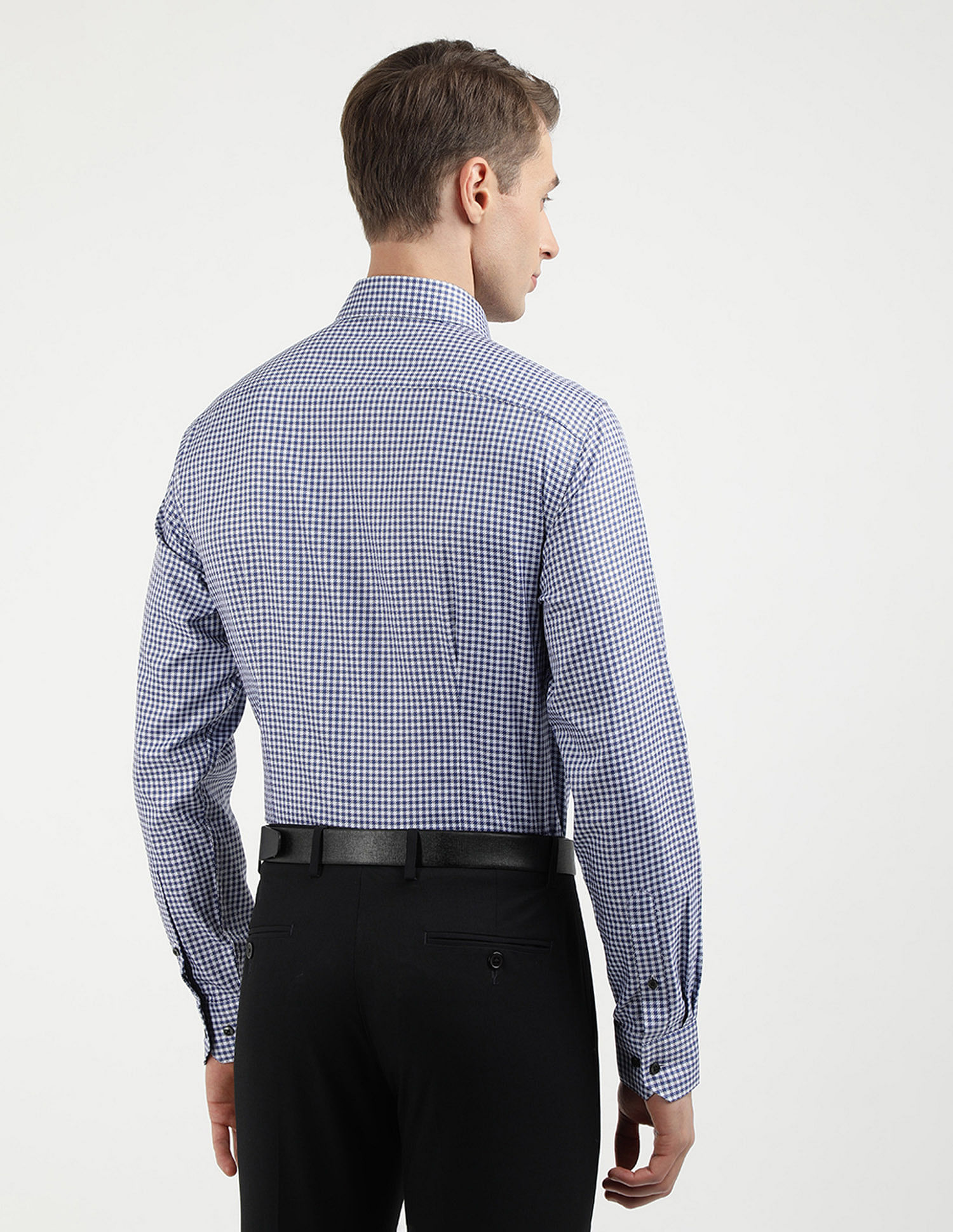 Tommy Hilfiger Satin Puppytooth Slim Fit Shirt