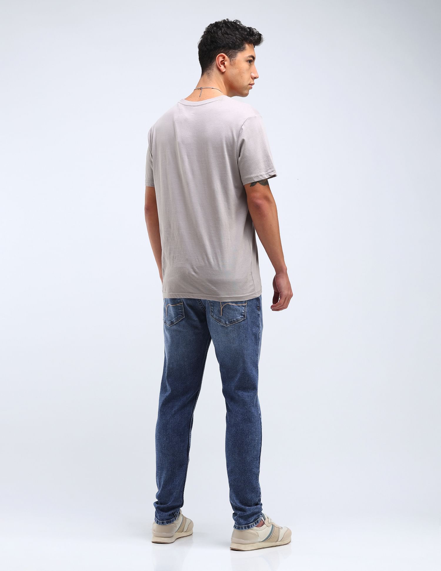 Flying Machine Slash Slim Tapered Stone Wash Jeans