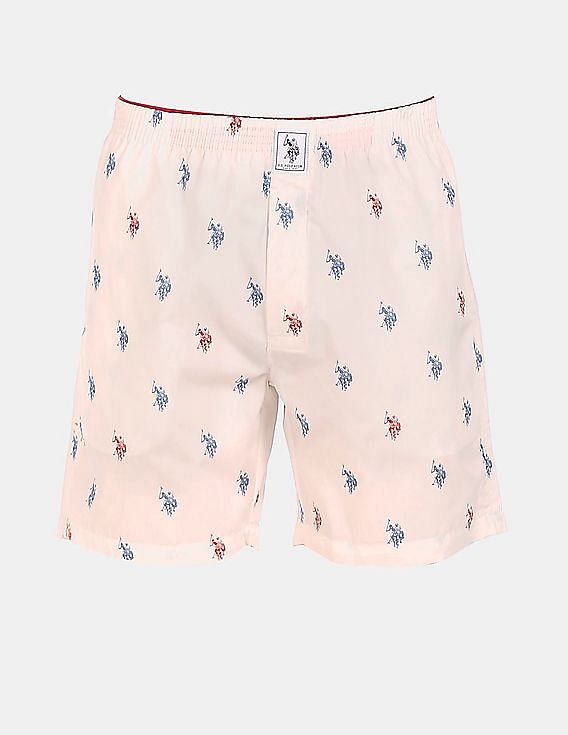 USPA Innerwear Signature Logo Print Cotton I710 Boxers - Pack Of 1