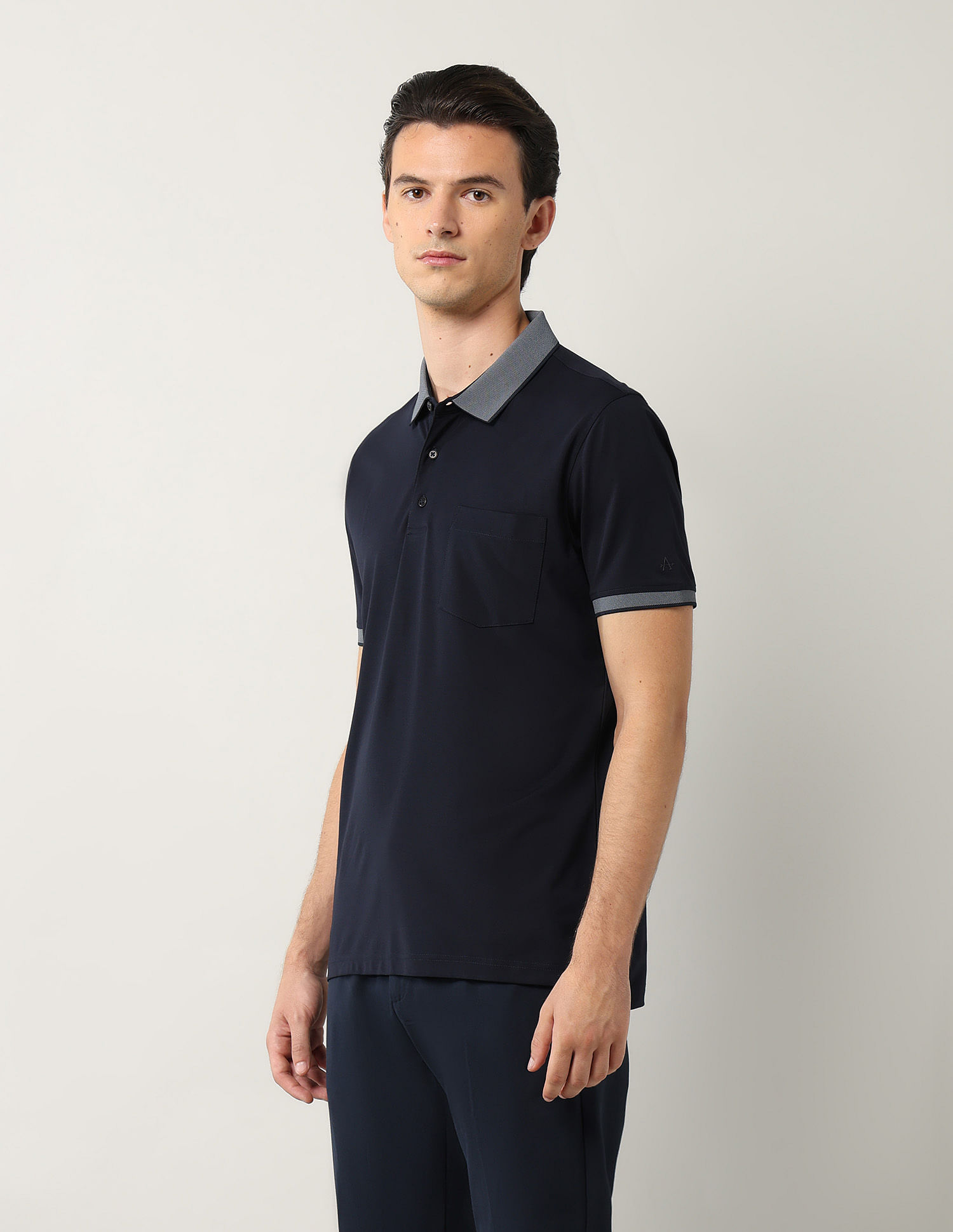 Arrow Solid Regular Fit Polo Shirt