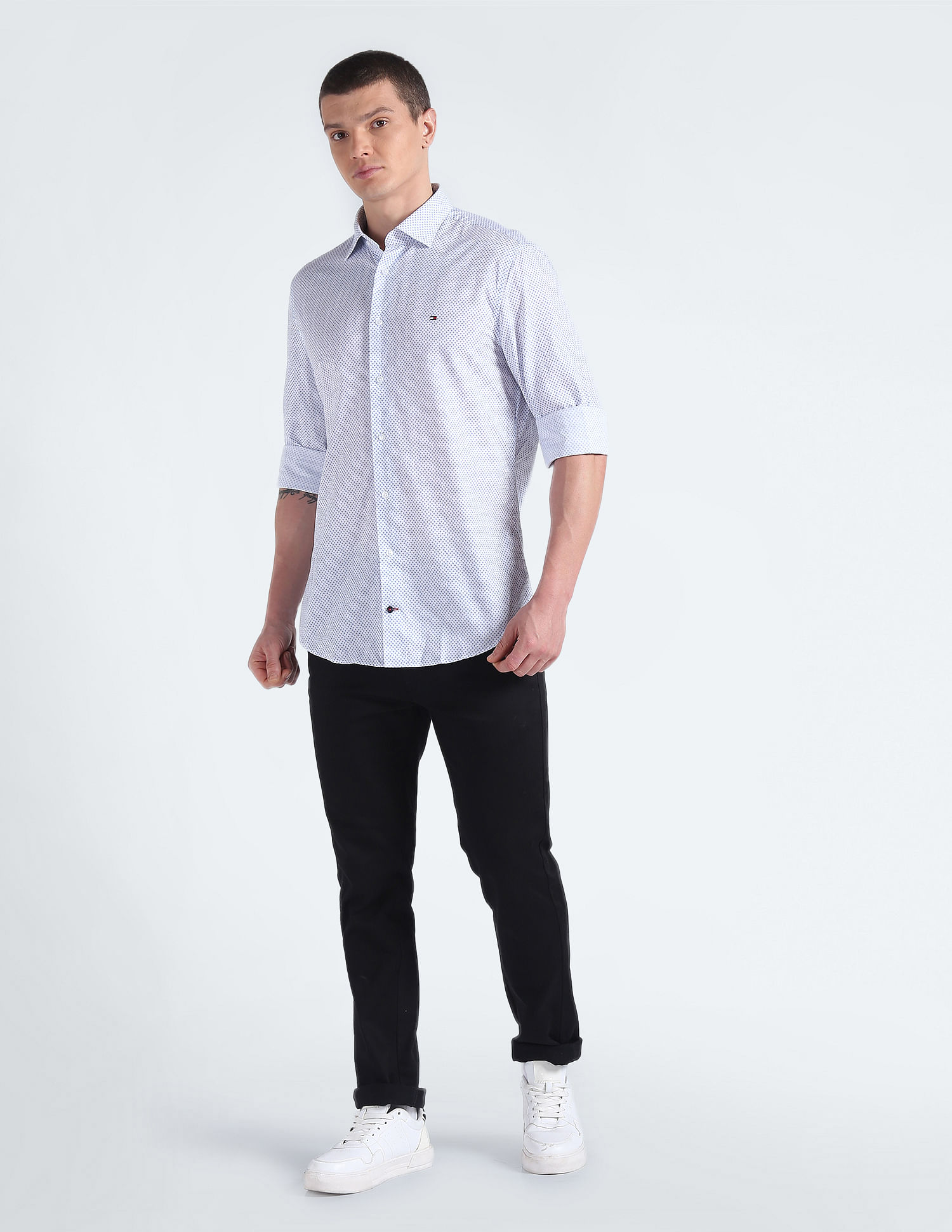 Tommy Hilfiger Floral Print Cotton Shirt
