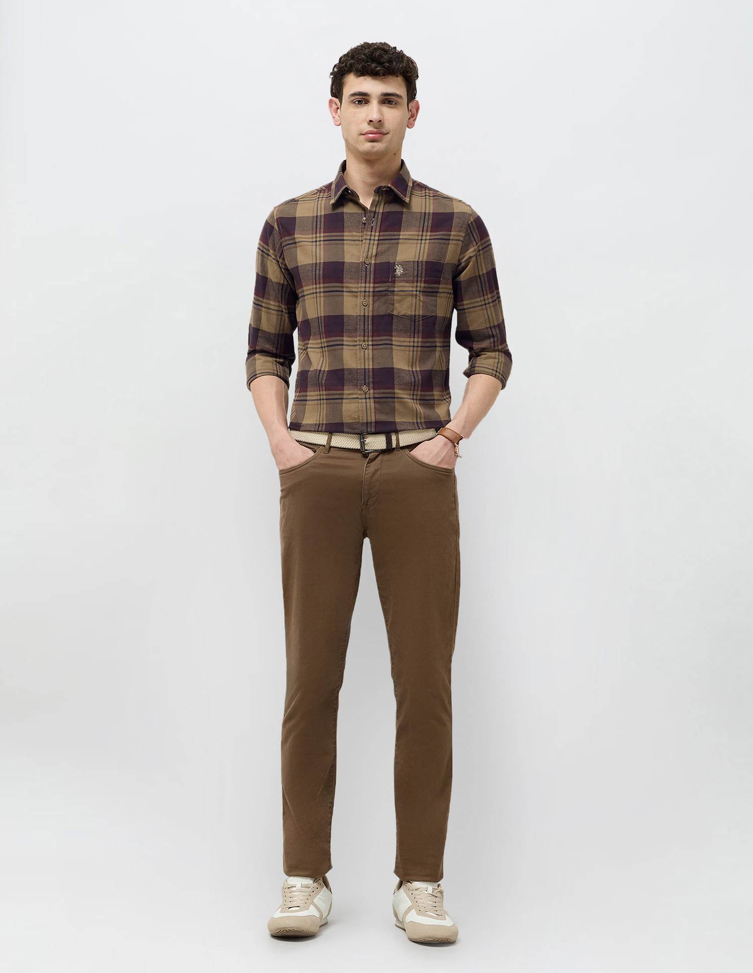 Buy U.S. Polo Assn. Tailored Fit Checked Shirt - NNNOW.com