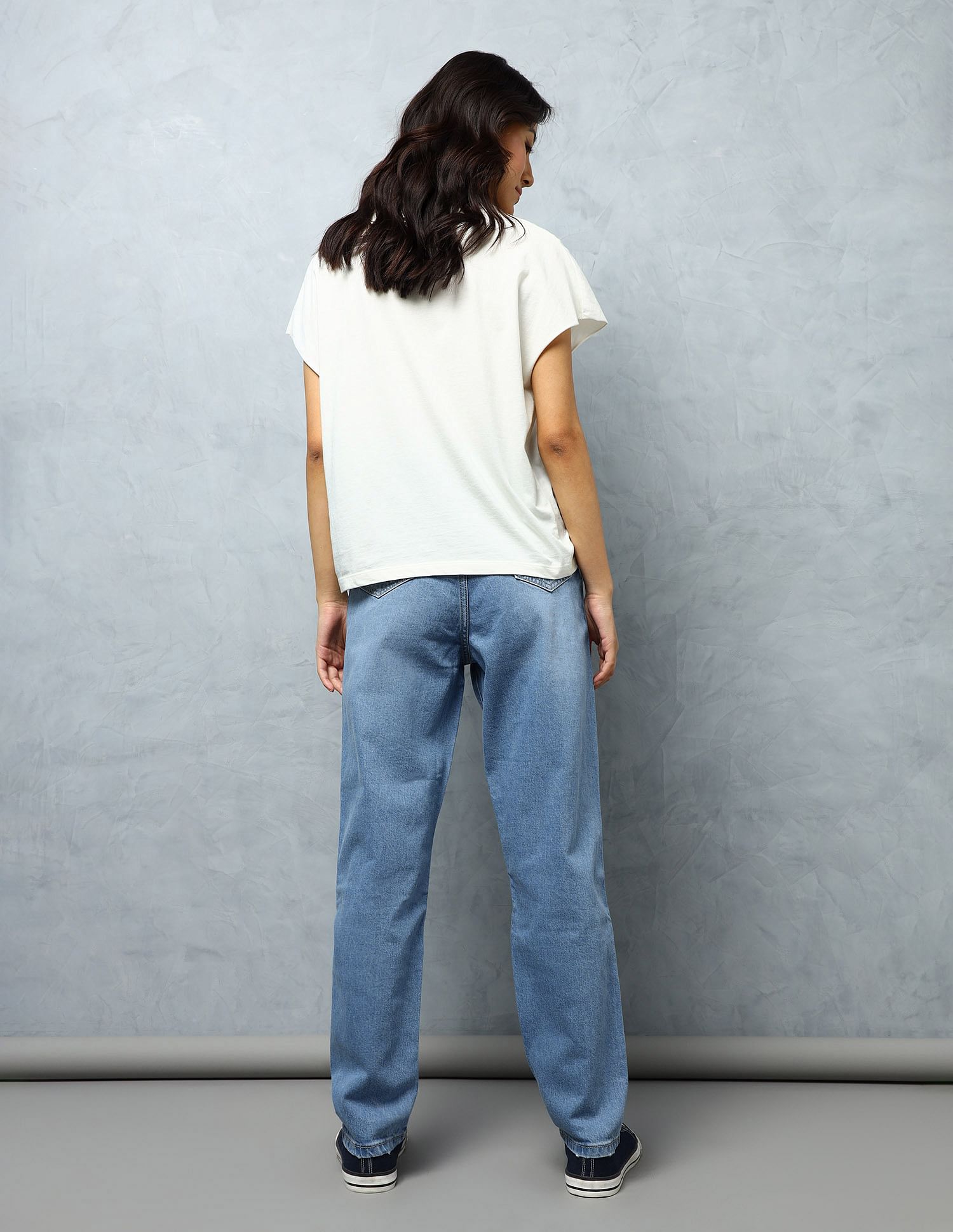 Flying Machine Women High Rise Mom Fit Jeans