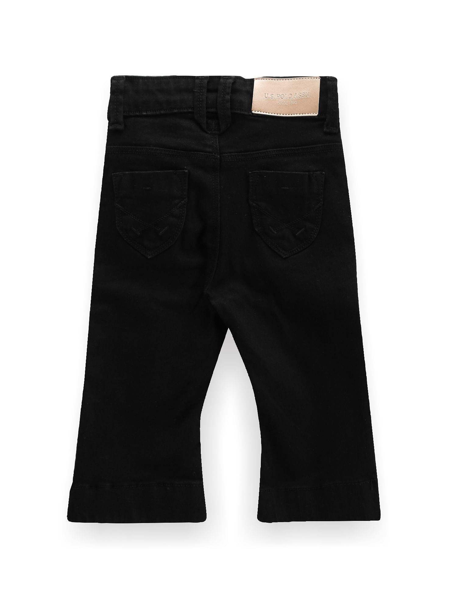U.S. Polo Assn. Kids Girls Twill Bootcut Jeans