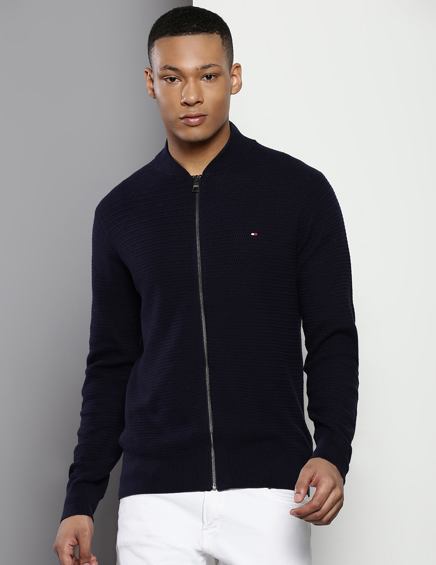 Tommy Hilfiger Textured Cotton Sweater