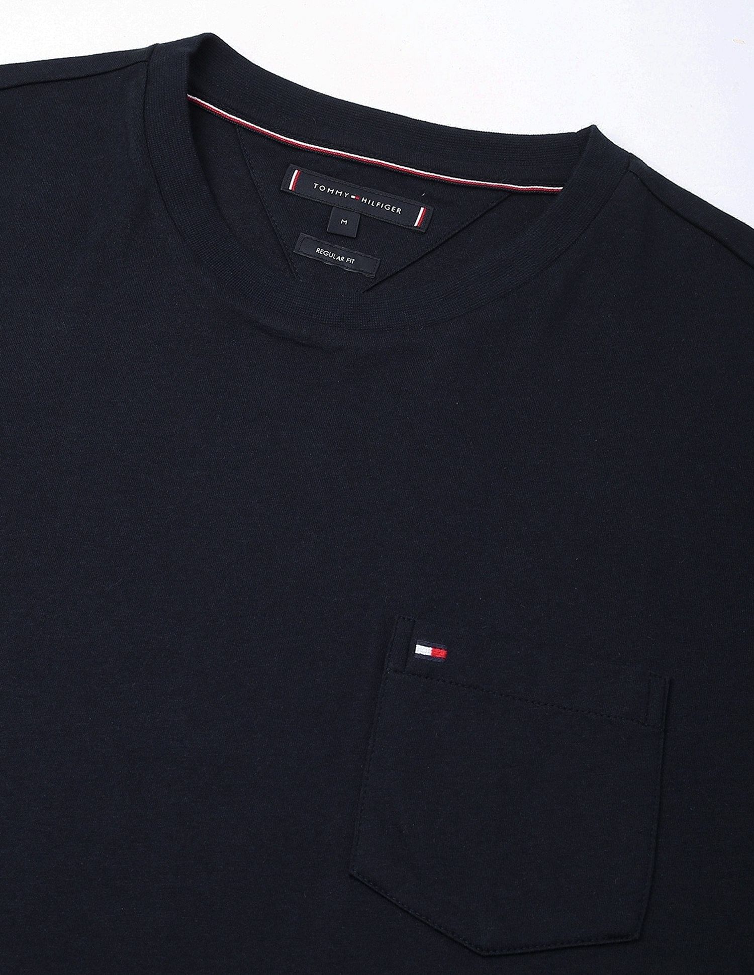 Tommy Hilfiger Solid Regular-Fit Cotton T-Shirt