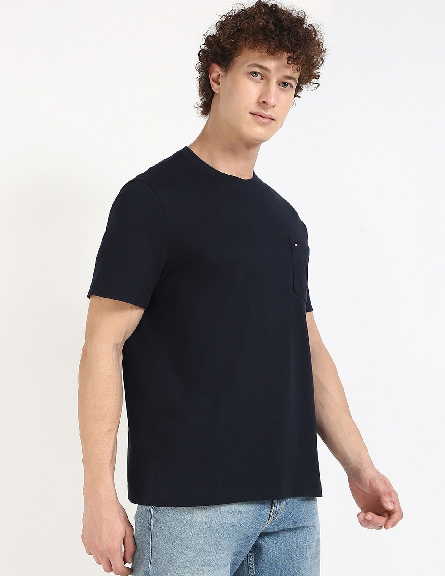 Tommy Hilfiger Solid Regular-Fit Cotton T-Shirt