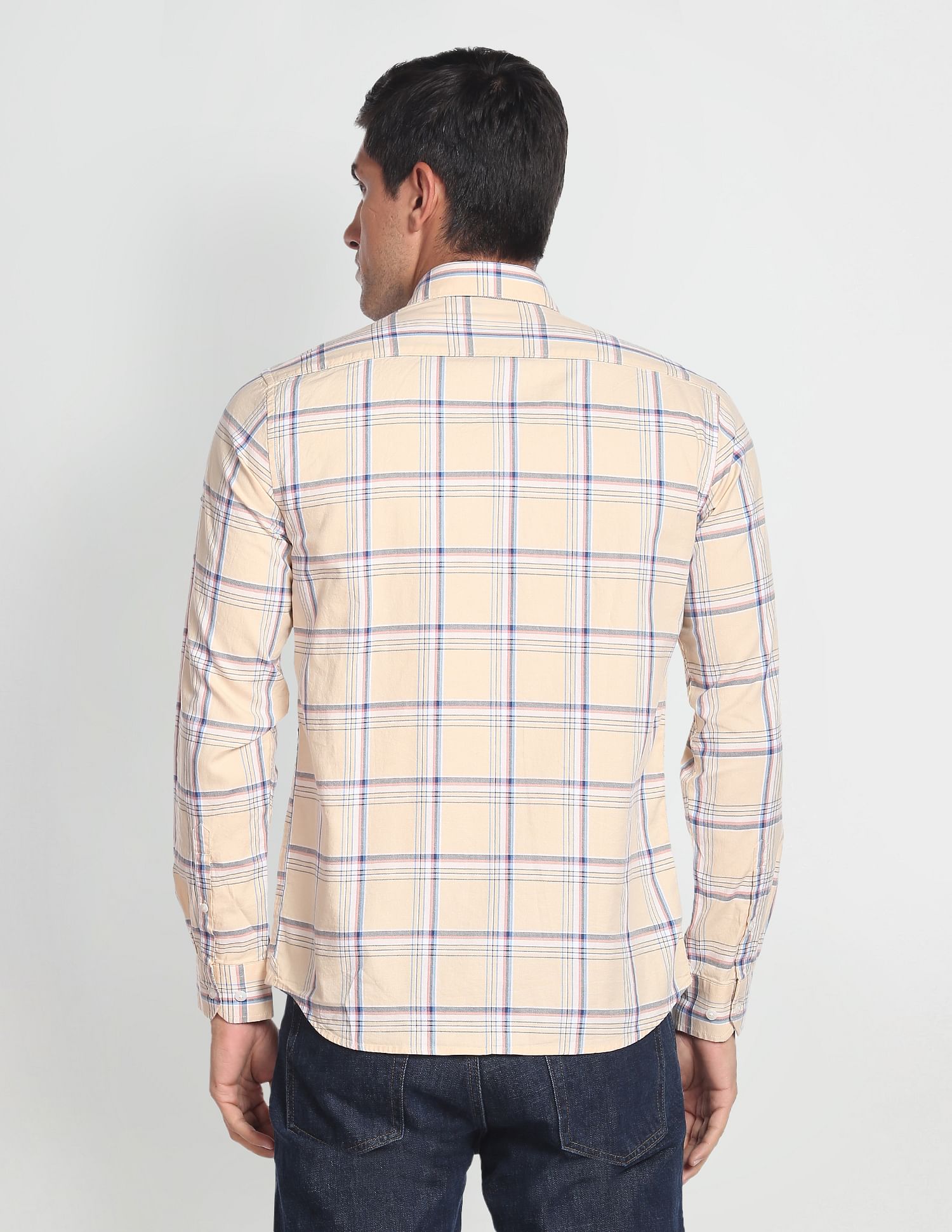 Arrow Sports Tartan Check Oxford Shirt