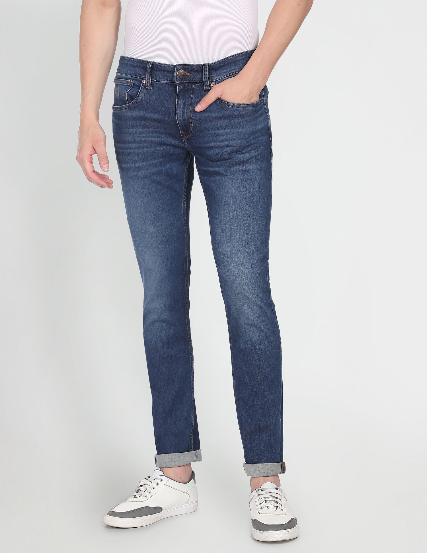 U.S. Polo Assn. Denim Co. Brandon Slim Tapered Fit Blue Jeans