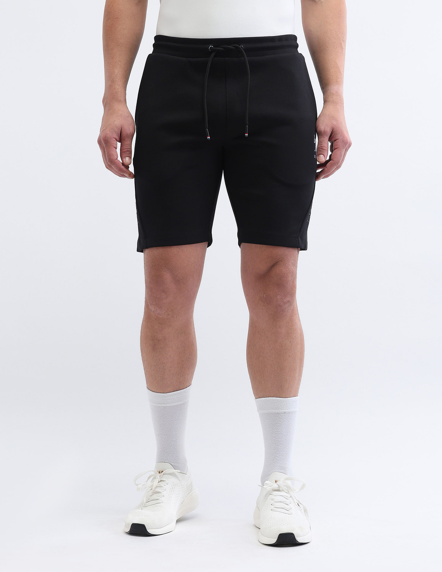 USPA Active Mid Rise Solid Active Shorts