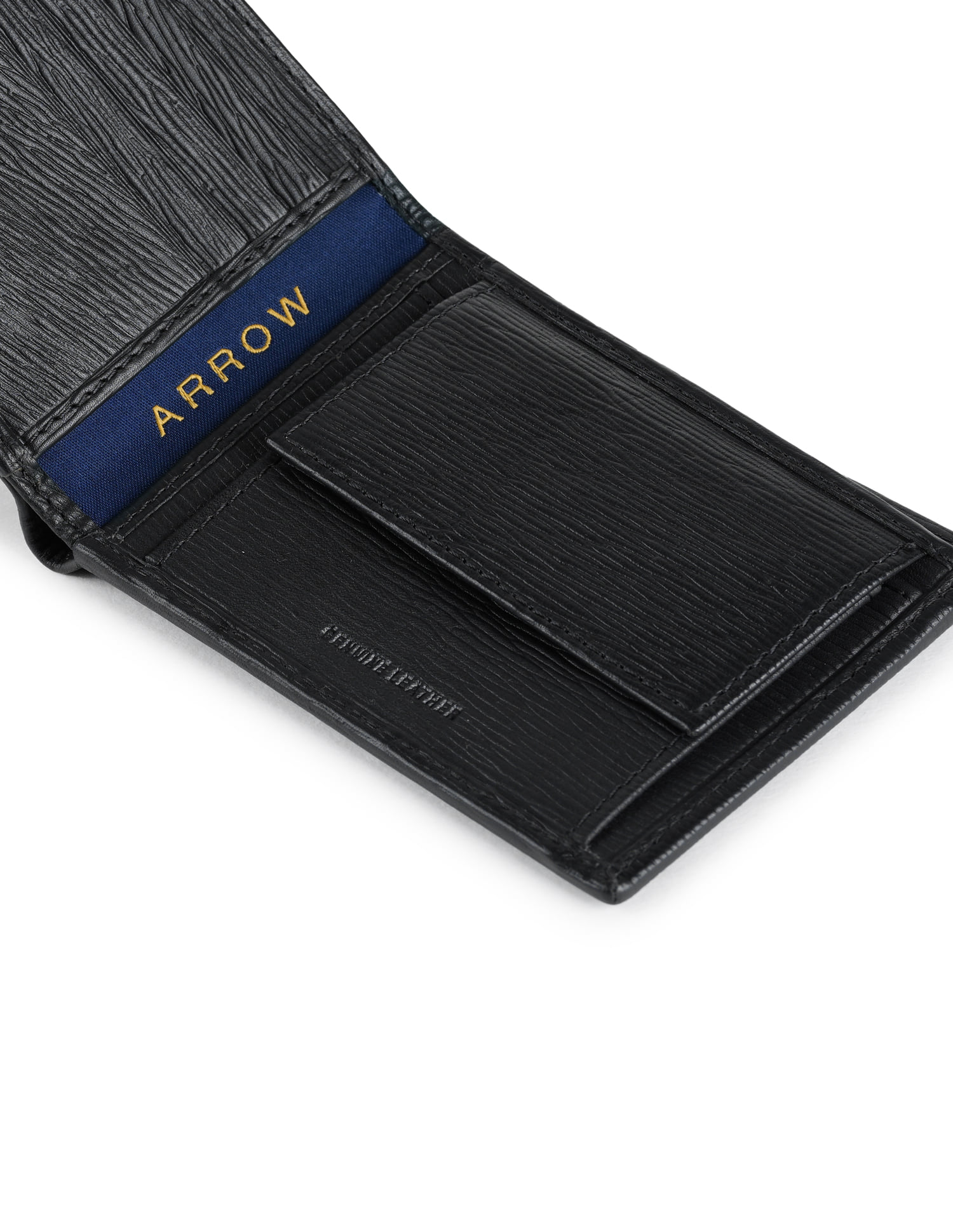 Buy Arrow Men Textured Leather Rexa Wallet - NNNOW.com