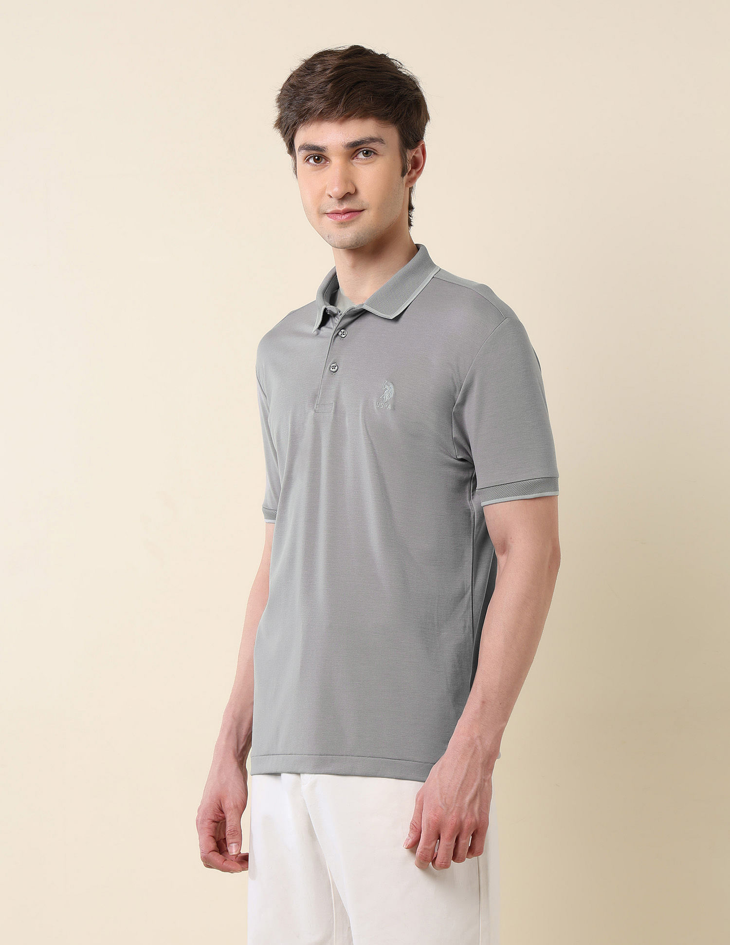U.S. Polo Assn. Solid Monochrome Majesty Polo Shirt