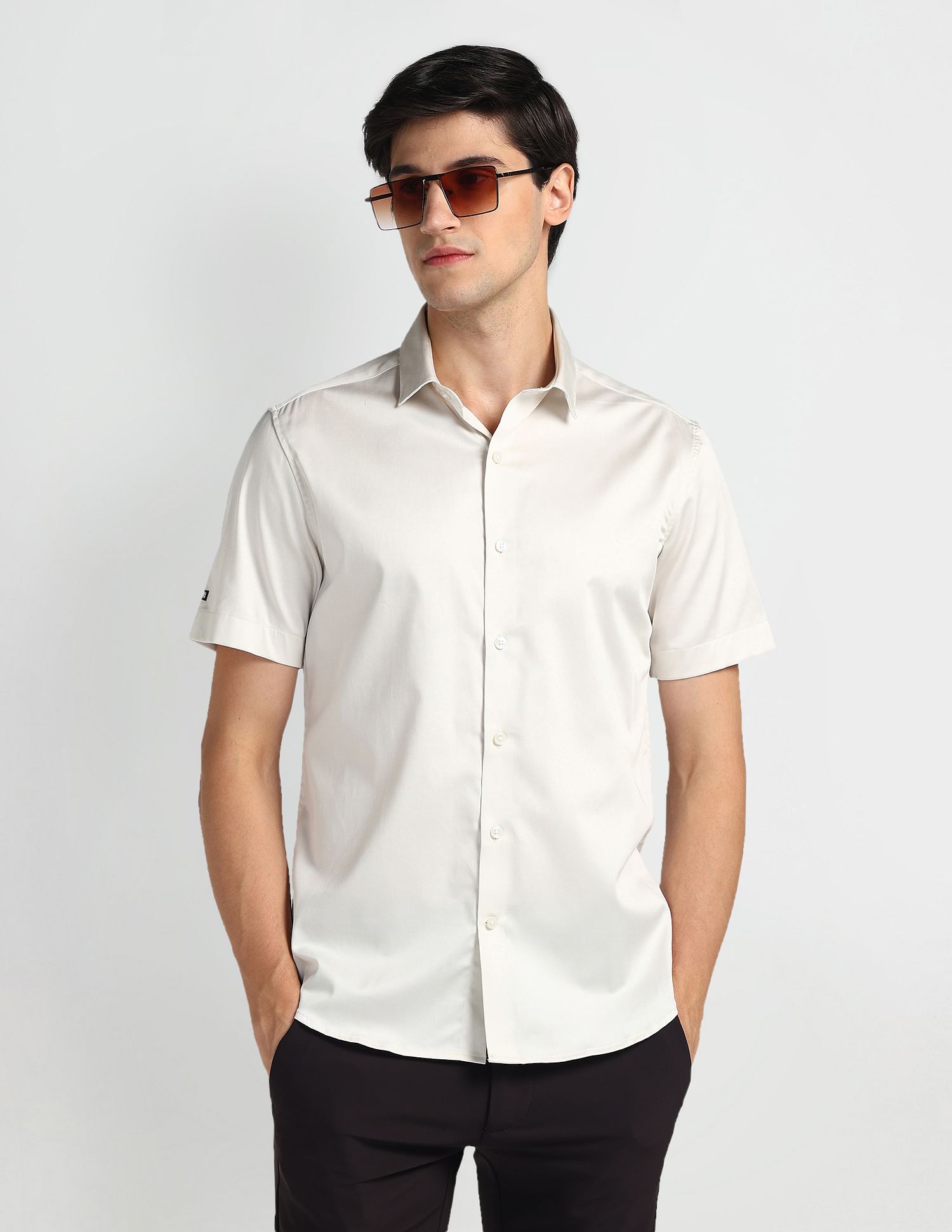 Arrow Sports Brooklyn Ultra Slim Fit Solid Shirt