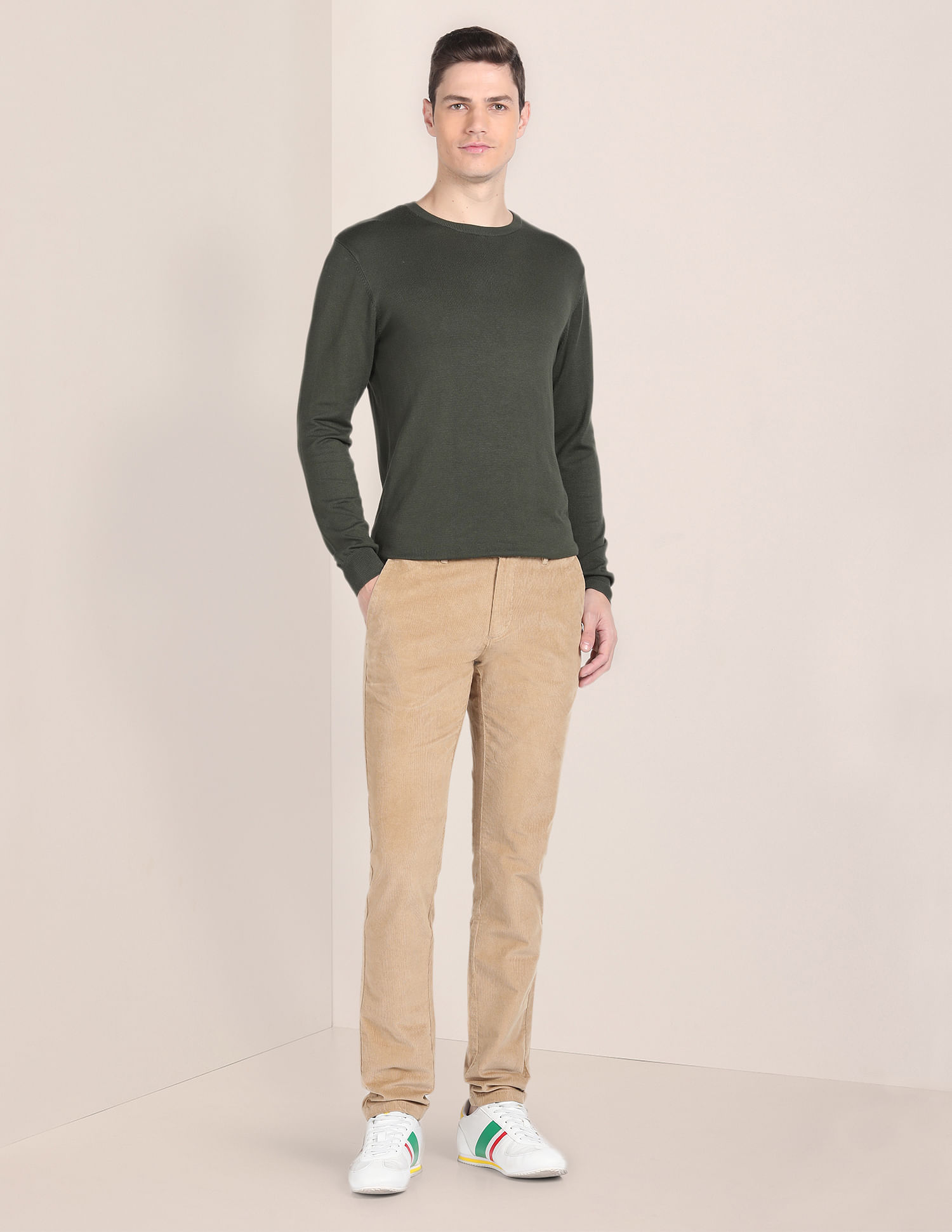 U.S. Polo Assn. Cotton Stretch Corduroy Trousers