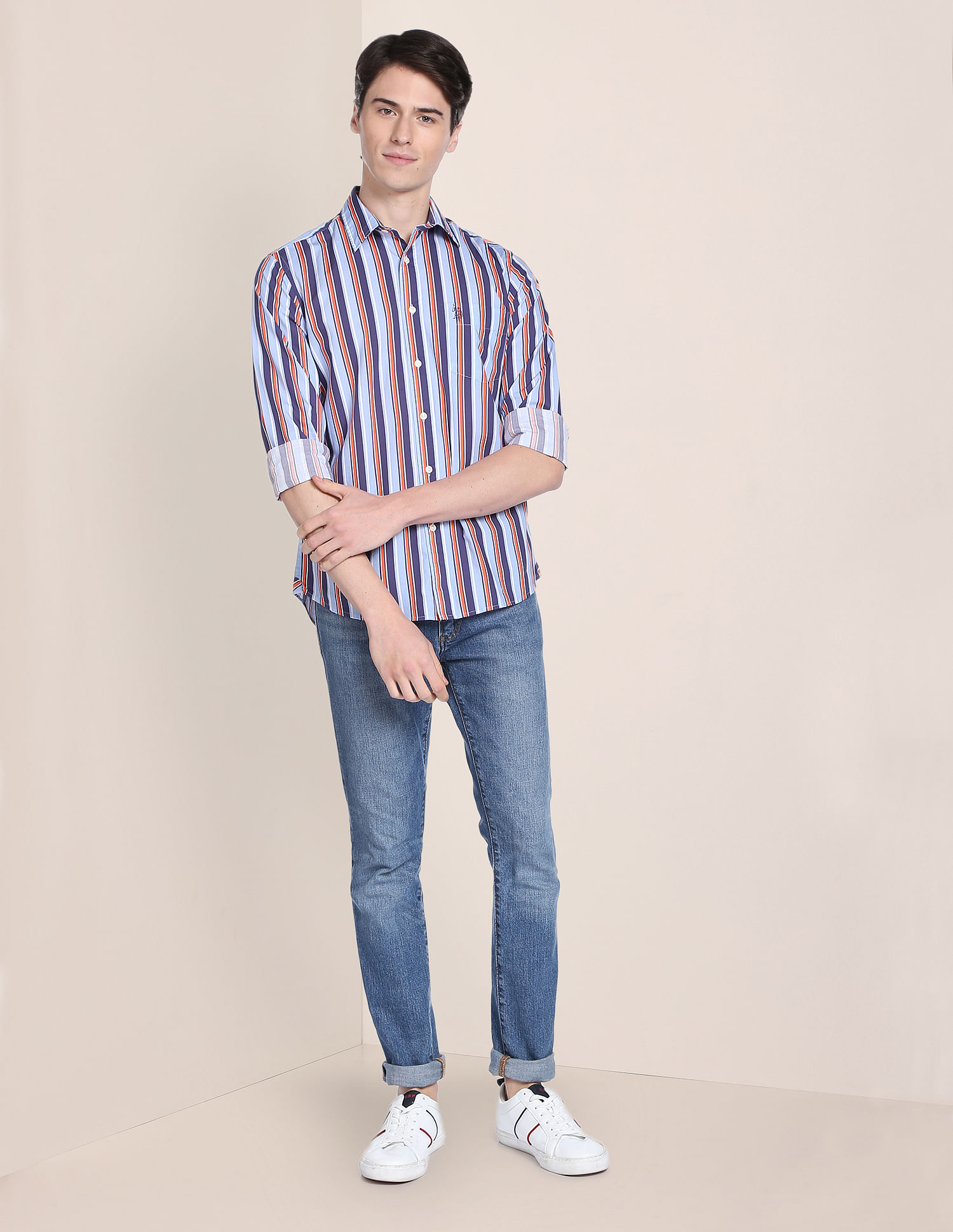 Striped shirt hotsell outfit mens