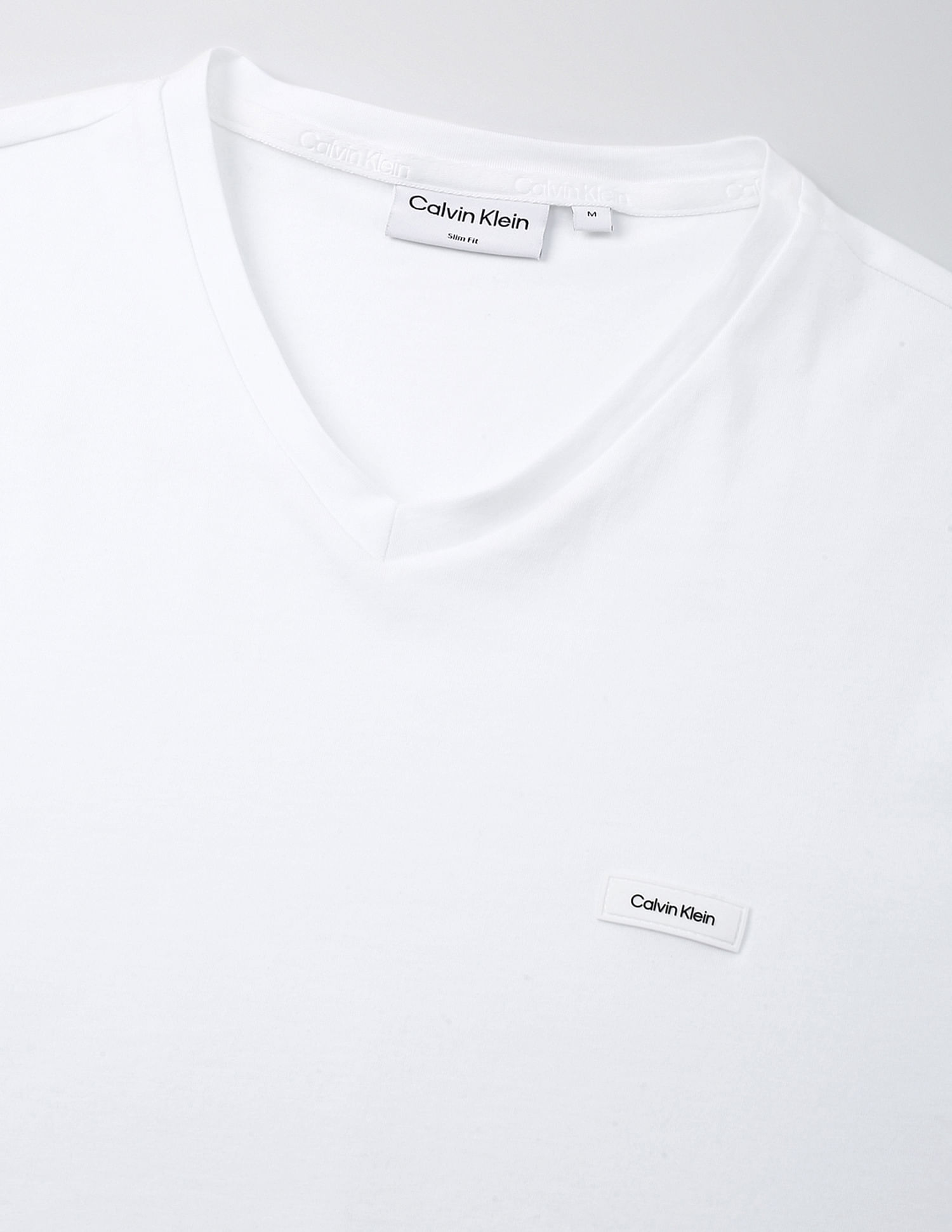 Calvin Klein Stretch Slim Fit V-Neck T-Shirt