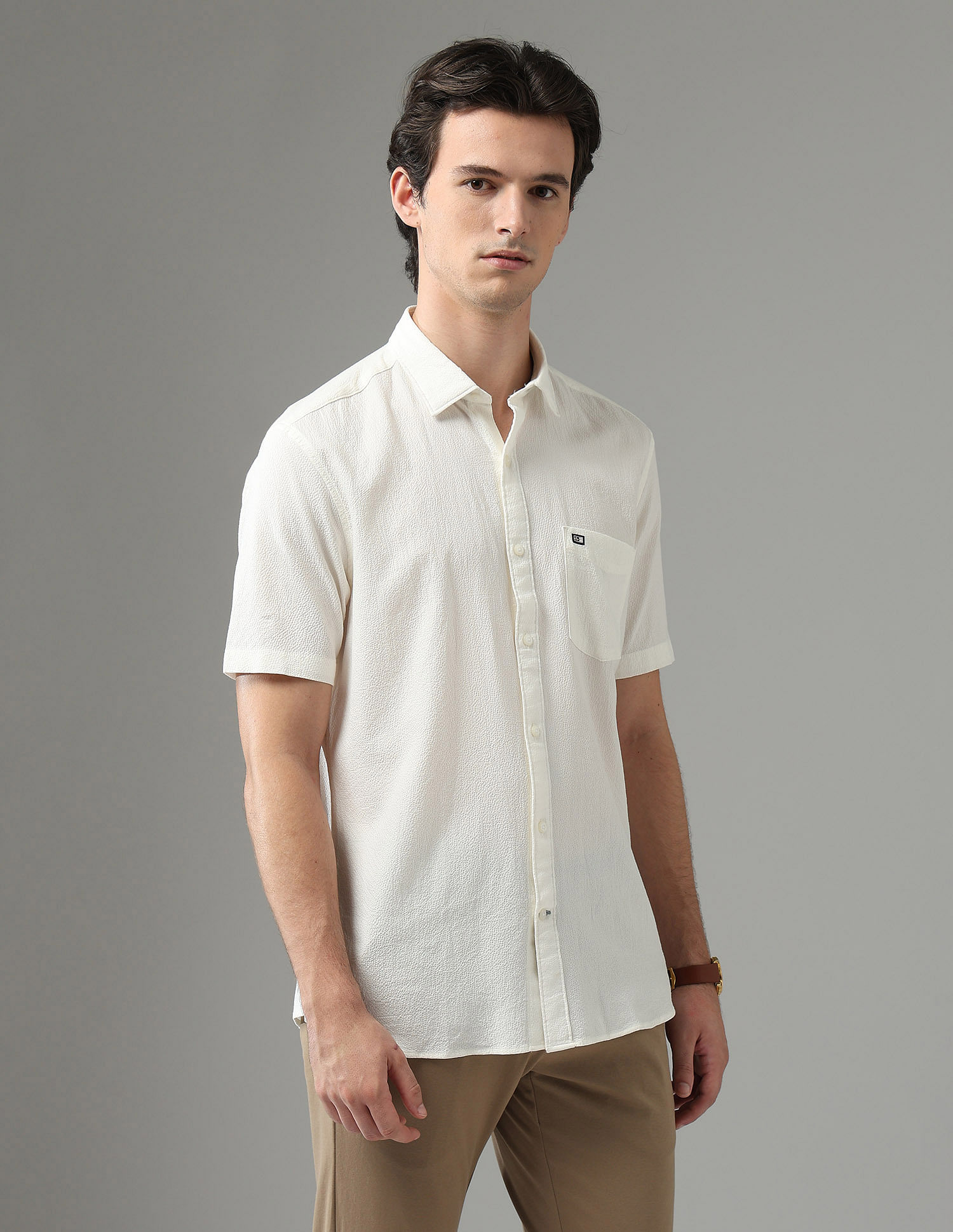Arrow Sport Seersucker Regular Fit Shirt