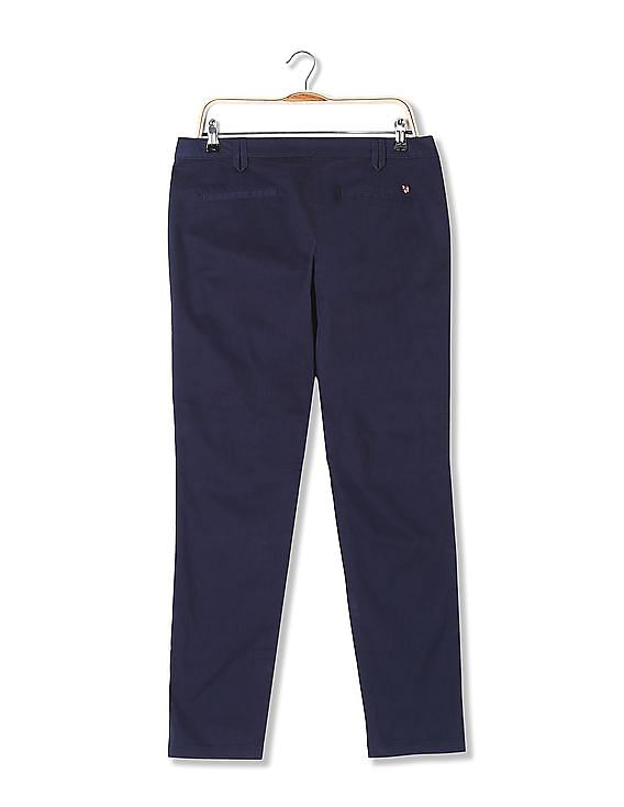 Seine Atena Twill Trousers Blackout Multi | French Connection UK