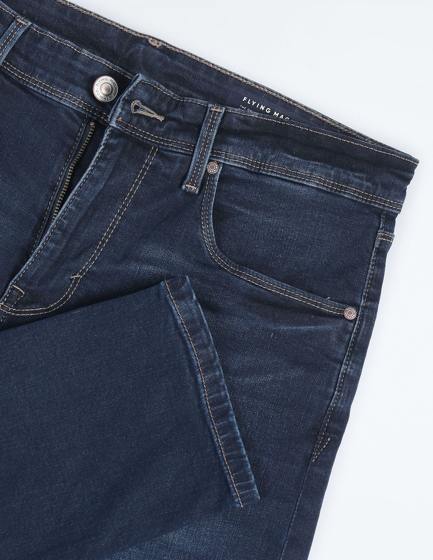 Flying Machine Slash Slim Tapered Fit Stone Wash Jeans