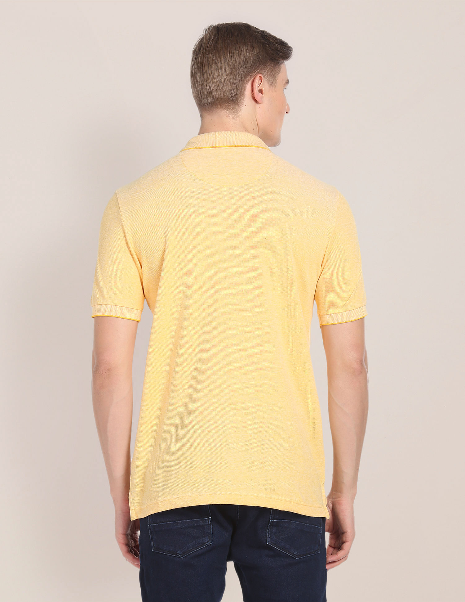 U.S. Polo Assn. Tipped Collar Heathered Polo Shirt