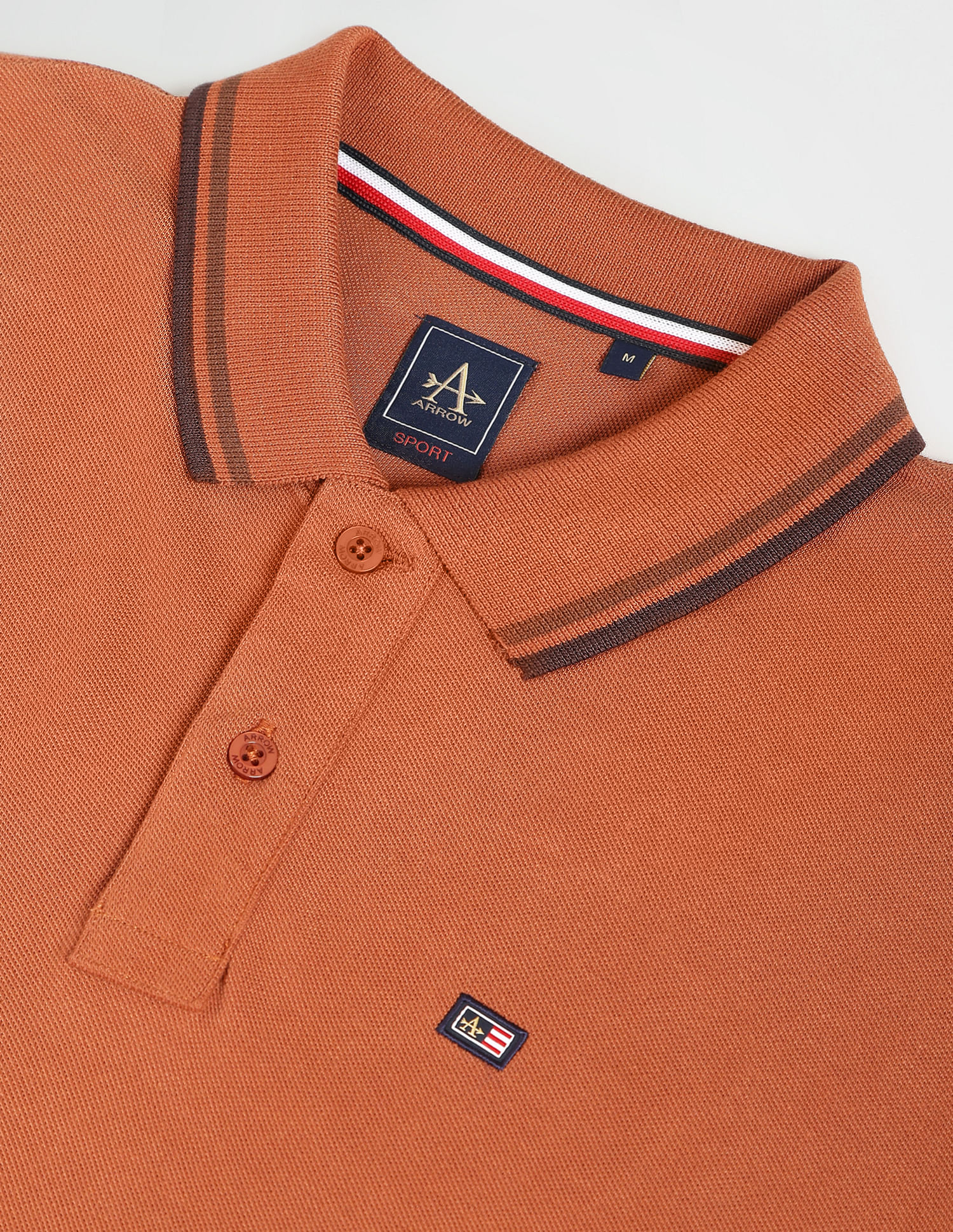 Arrow Sports Solid Cotton Polo Shirt