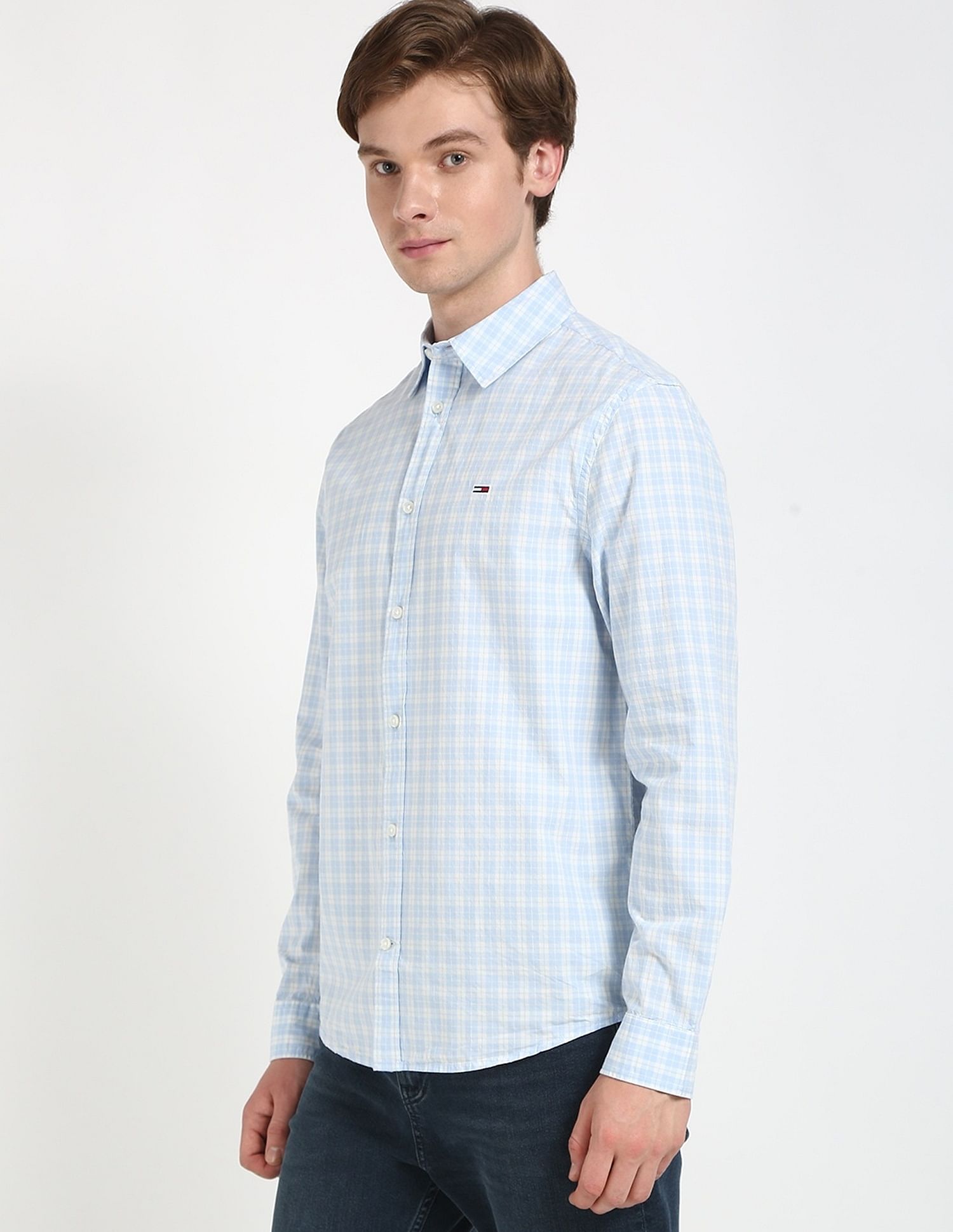 Tommy Hilfiger Checks Regular-Fit Woven Shirt