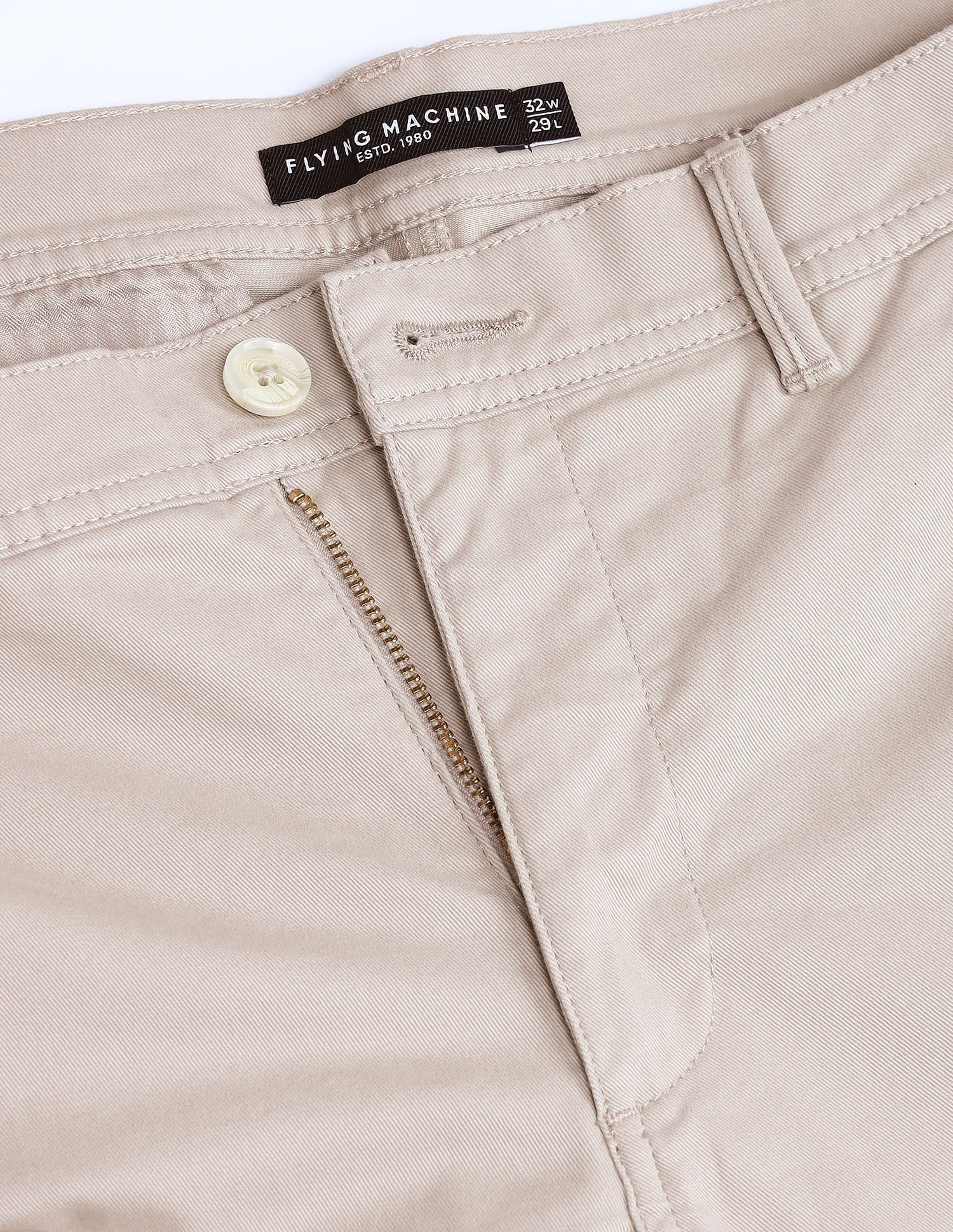 Flying Machine Slash Slim Tapered Twill Trousers