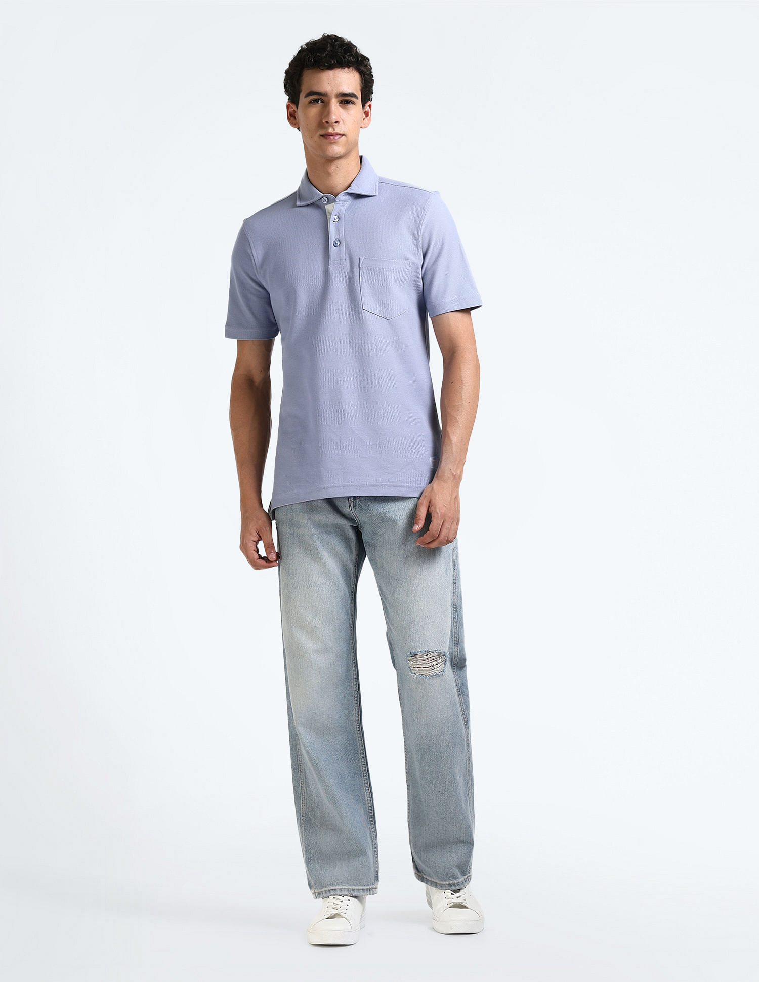 Flying Machine High Rise Loose Fit Jeans